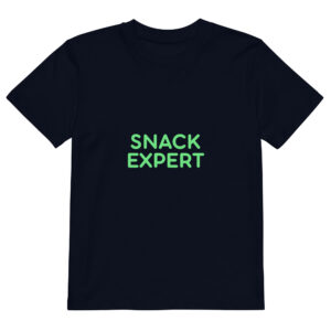 Alternative view of Organic cotton kids t-shirt "SNACK EXPERT"