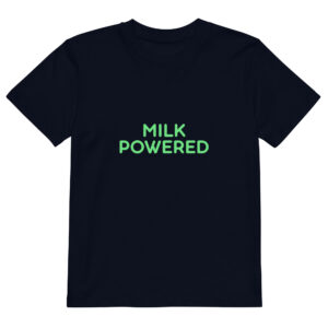 Alternative view of Organic cotton kids t-shirt "MILK POWERED"