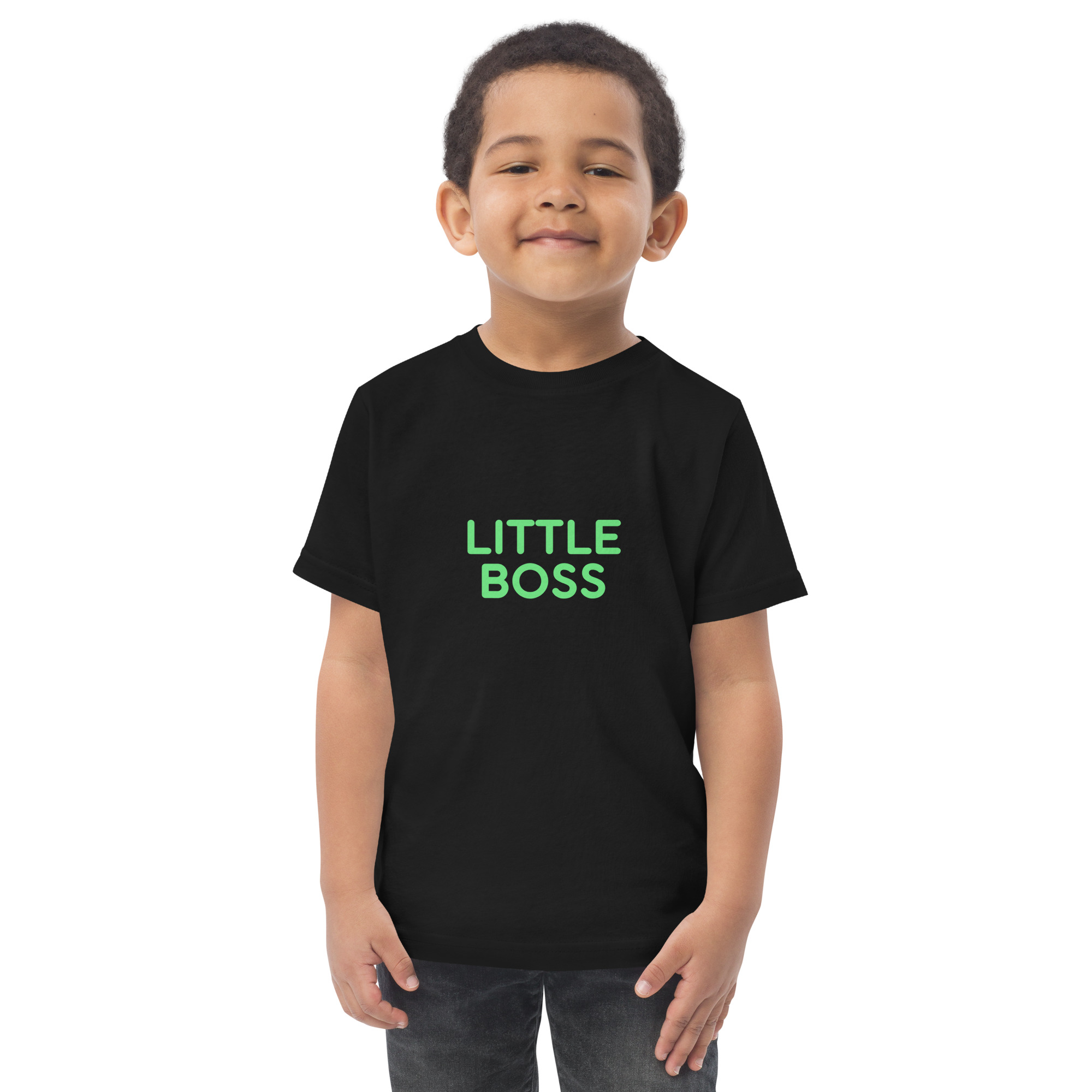 Toddler jersey t-shirt "LITTLE BOSS" - Image 7