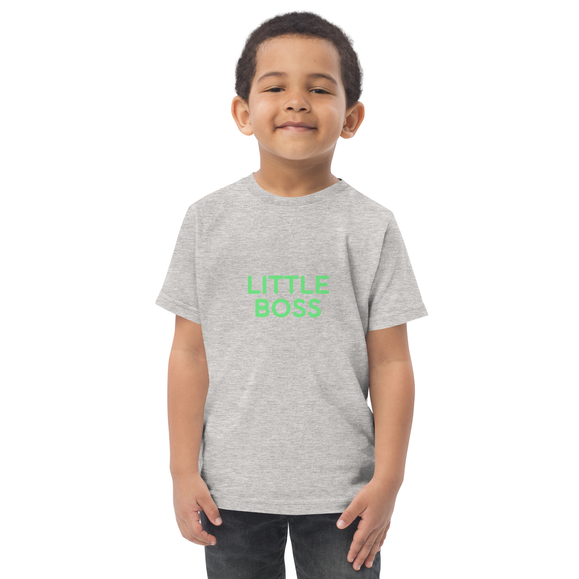 Toddler jersey t-shirt "LITTLE BOSS" - Image 10