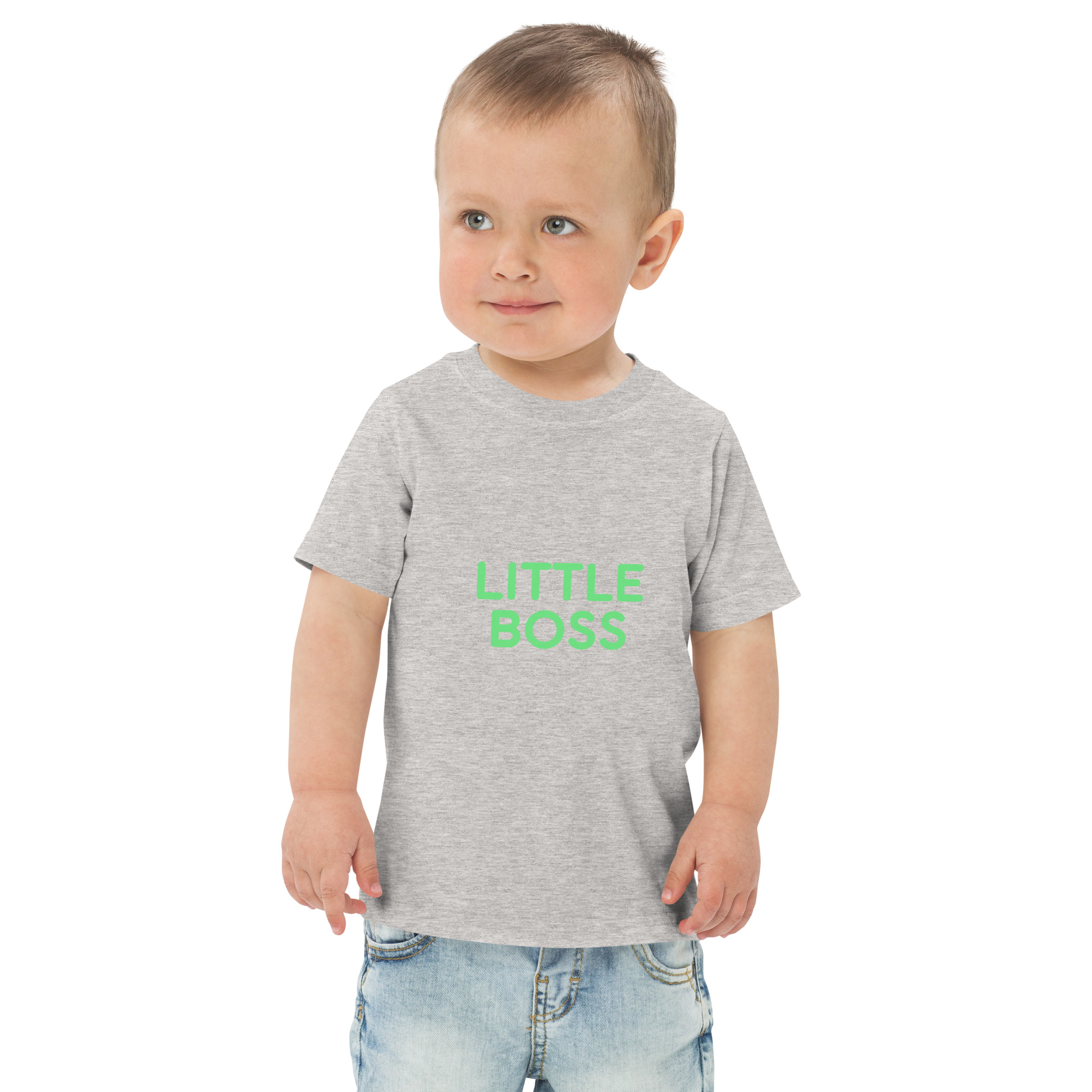 Toddler jersey t-shirt "LITTLE BOSS" - Image 16