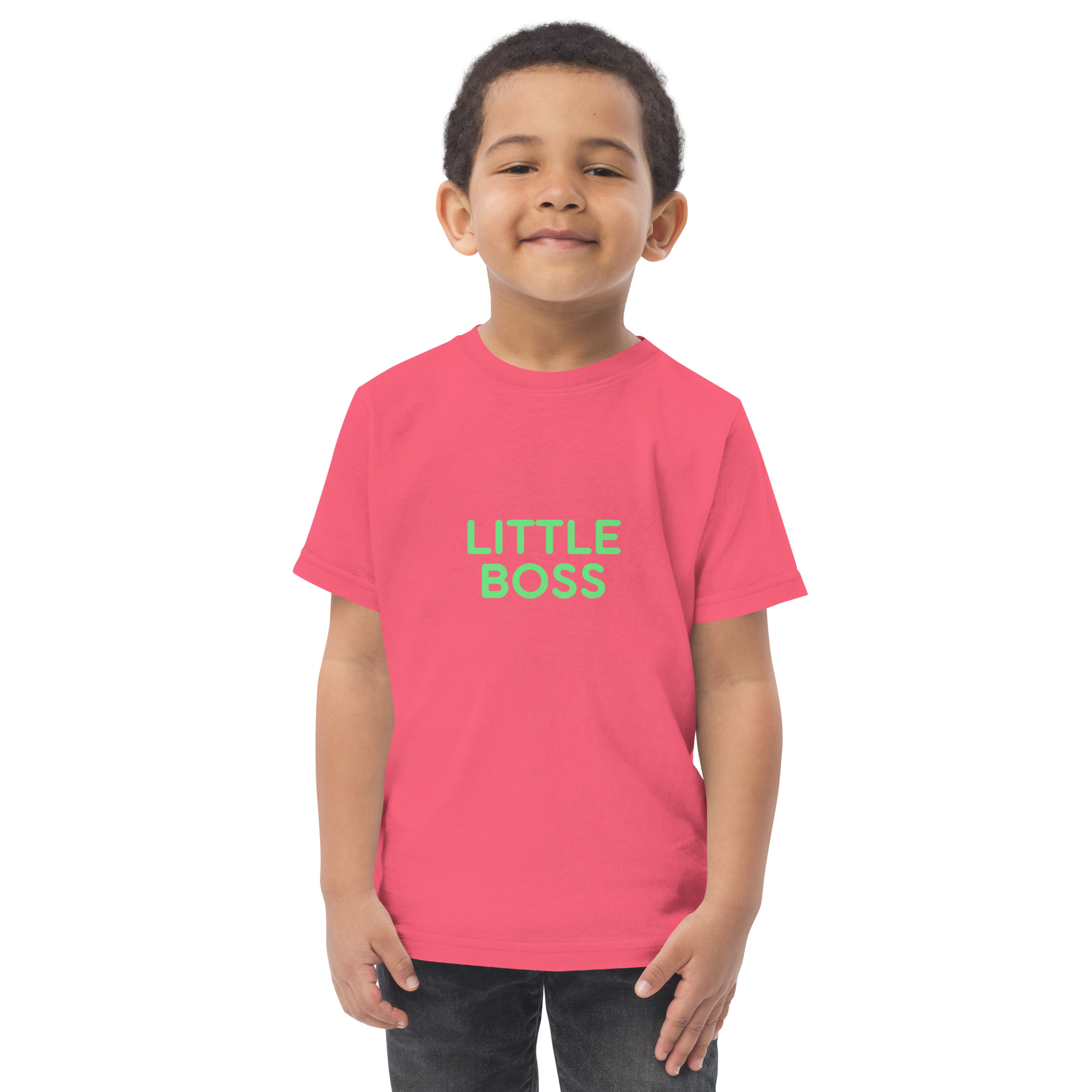 Toddler jersey t-shirt "LITTLE BOSS" - Image 9