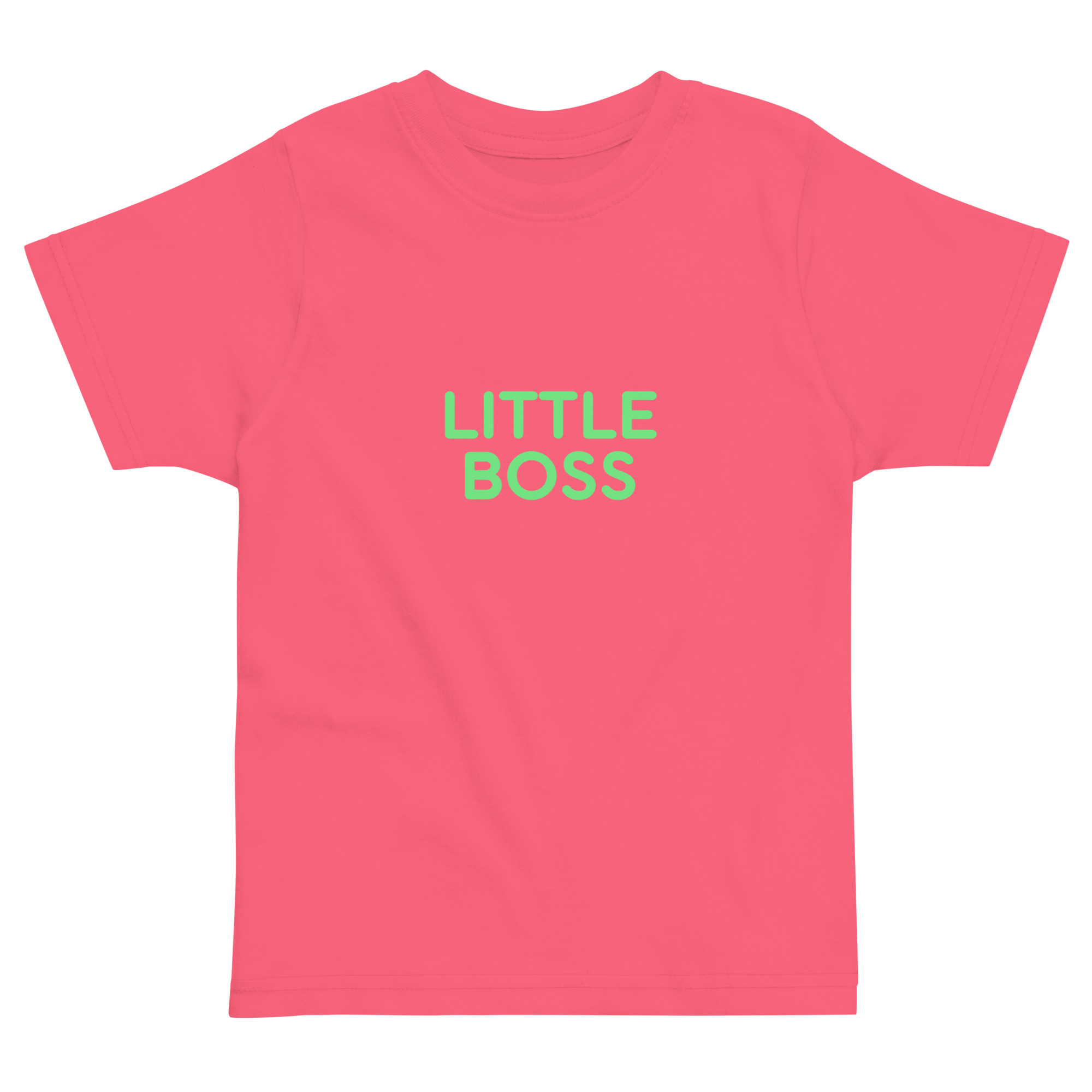 Toddler jersey t-shirt "LITTLE BOSS" - Image 3