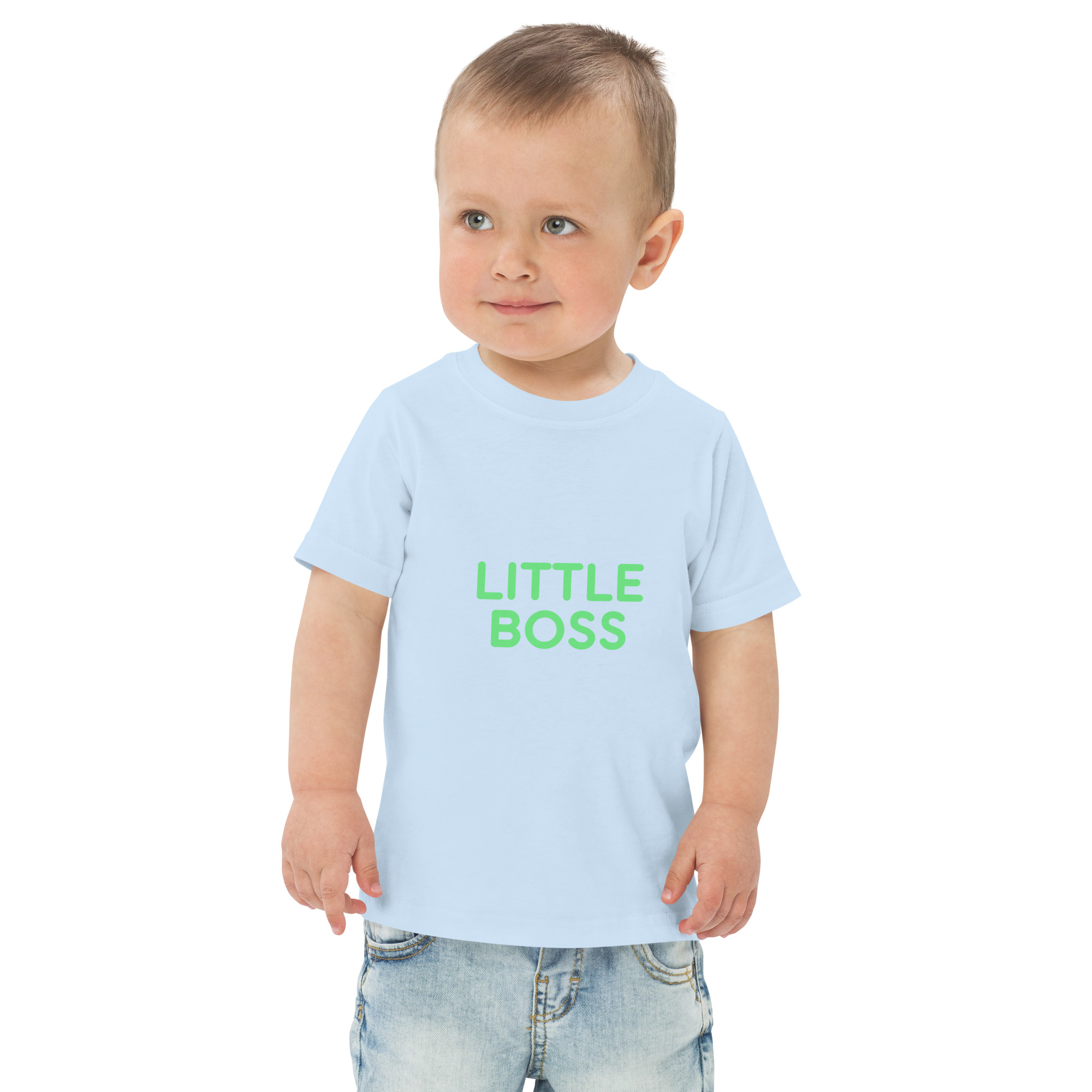 Toddler jersey t-shirt "LITTLE BOSS" - Image 17