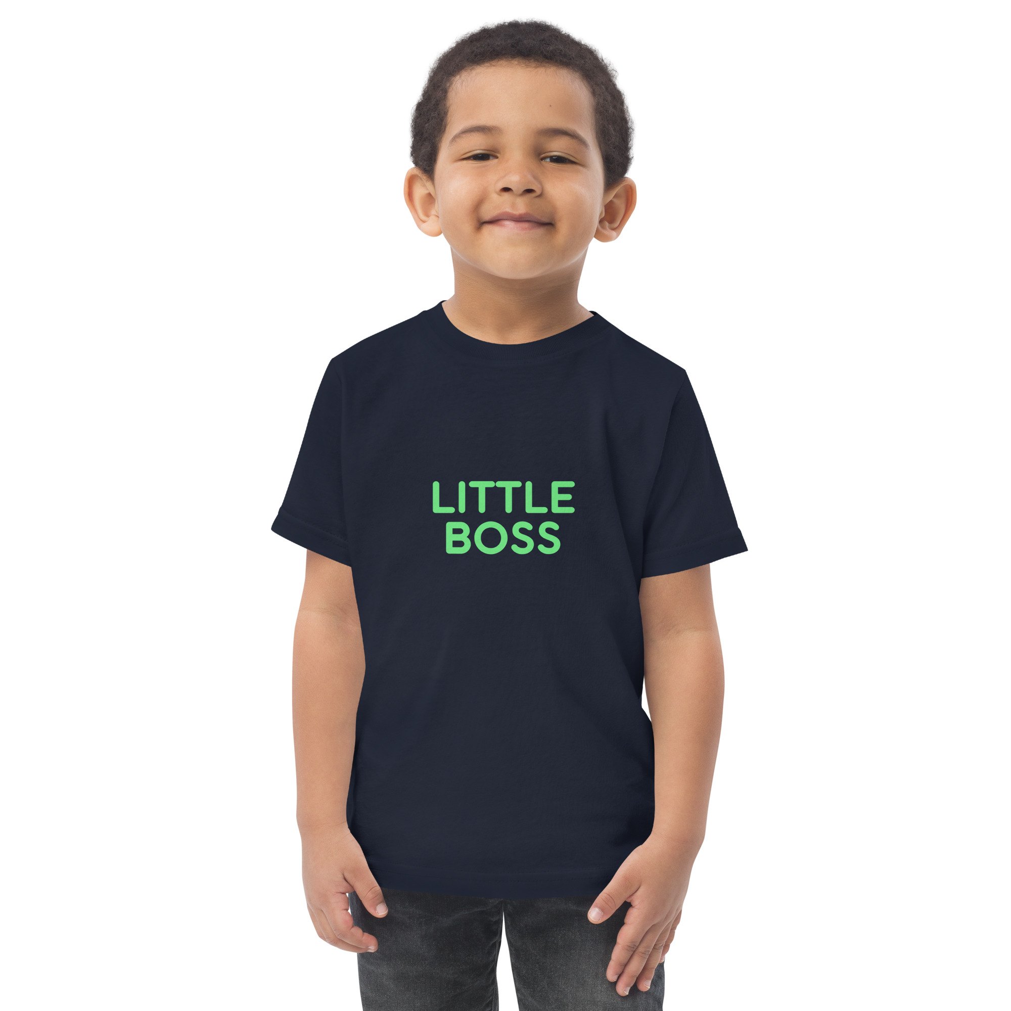 Toddler jersey t-shirt "LITTLE BOSS" - Image 8