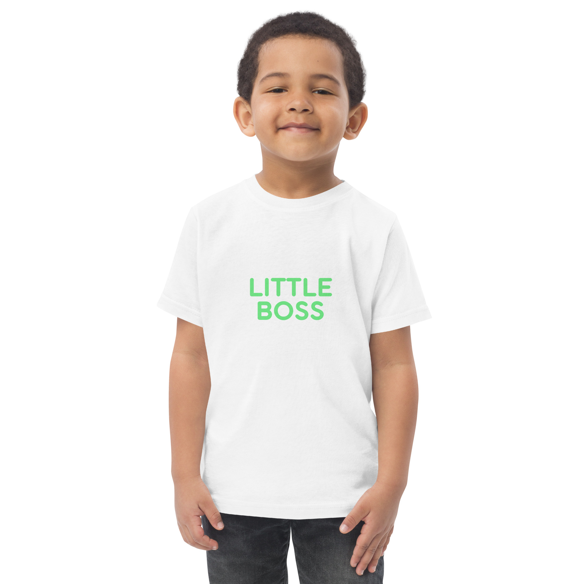 Toddler jersey t-shirt "LITTLE BOSS" - Image 12