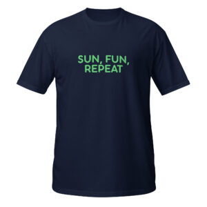 Alternative view of Short-Sleeve Unisex T-Shirt "SUN, FUN, REPEAT"