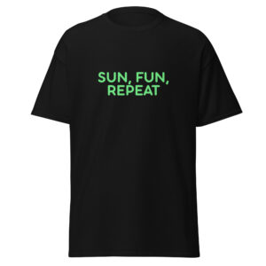 Alternative view of Unisex classic tee "SUN, FUN, REPEAT"