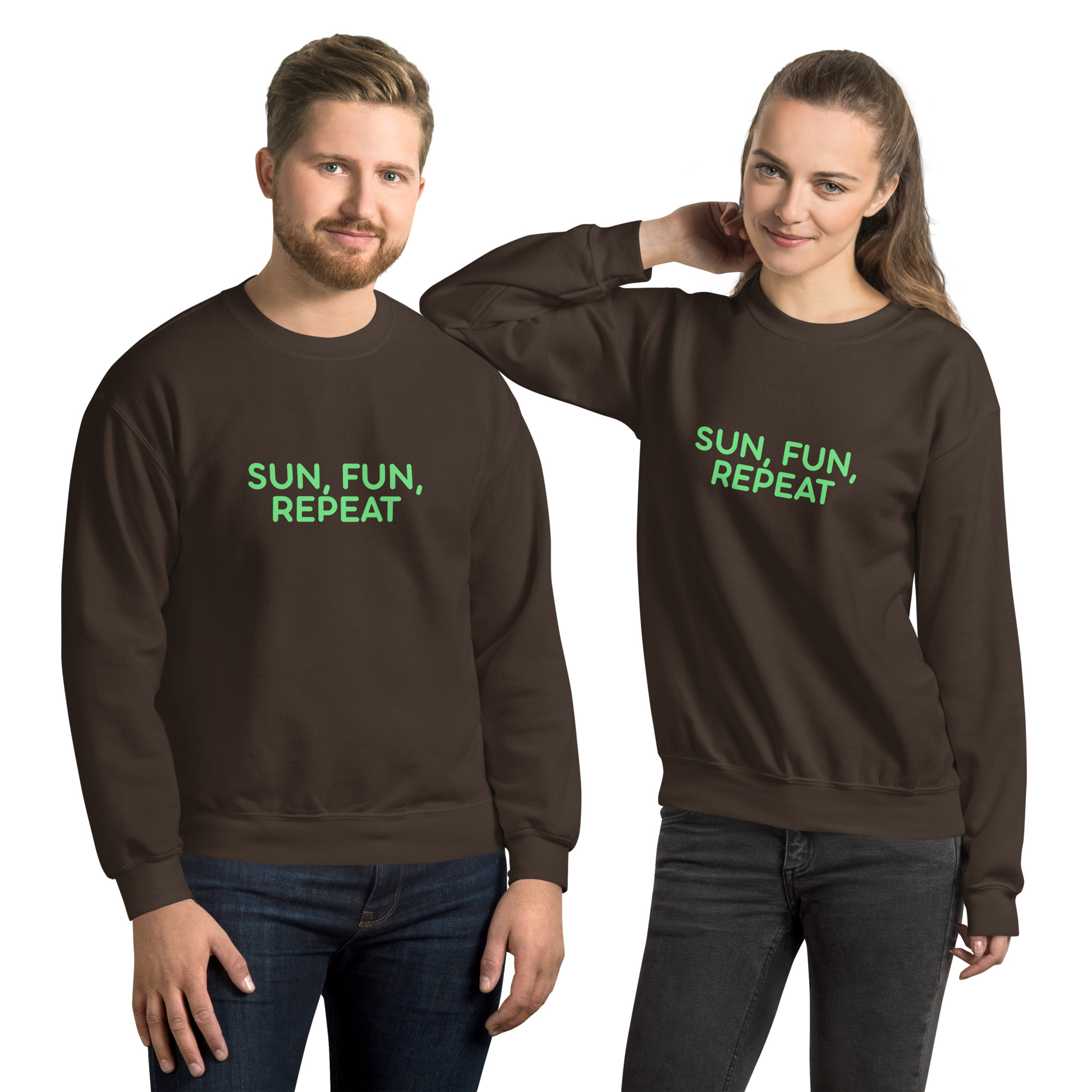 Unisex Sweatshirt "SUN, FUN, REPEAT" - Image 15