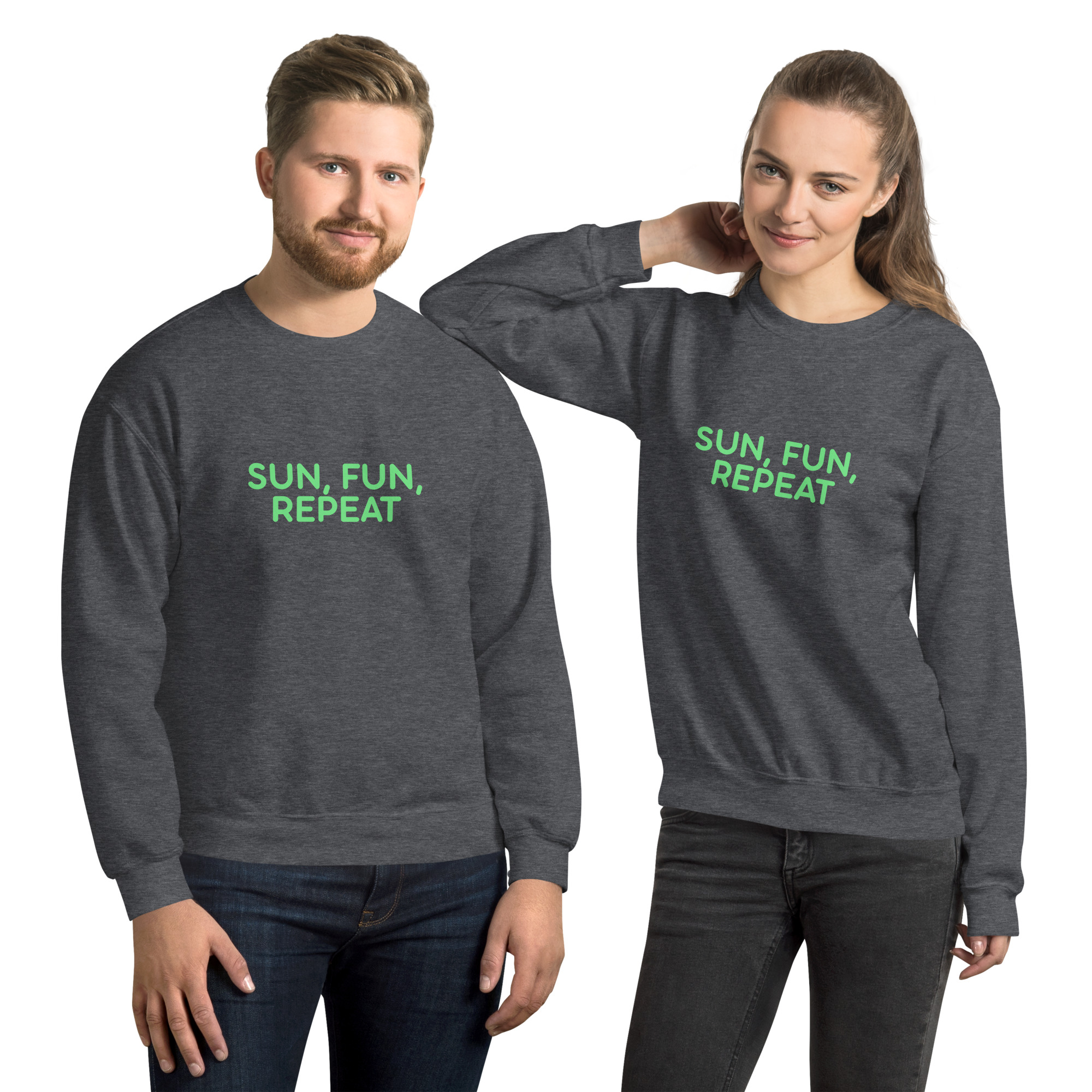 Unisex Sweatshirt "SUN, FUN, REPEAT" - Image 19