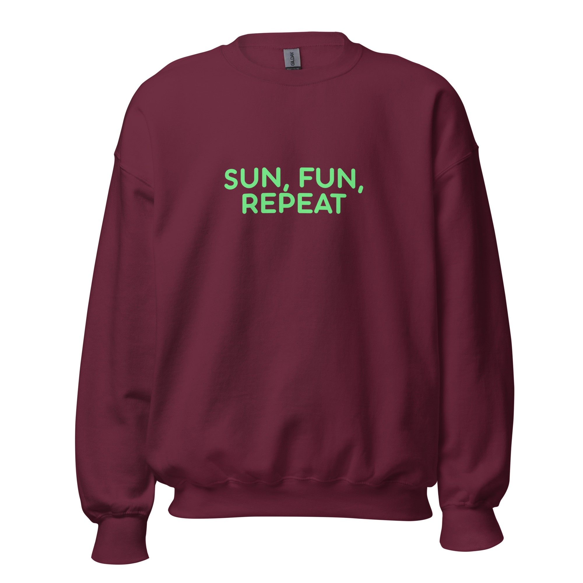 Unisex Sweatshirt "SUN, FUN, REPEAT" - Image 5