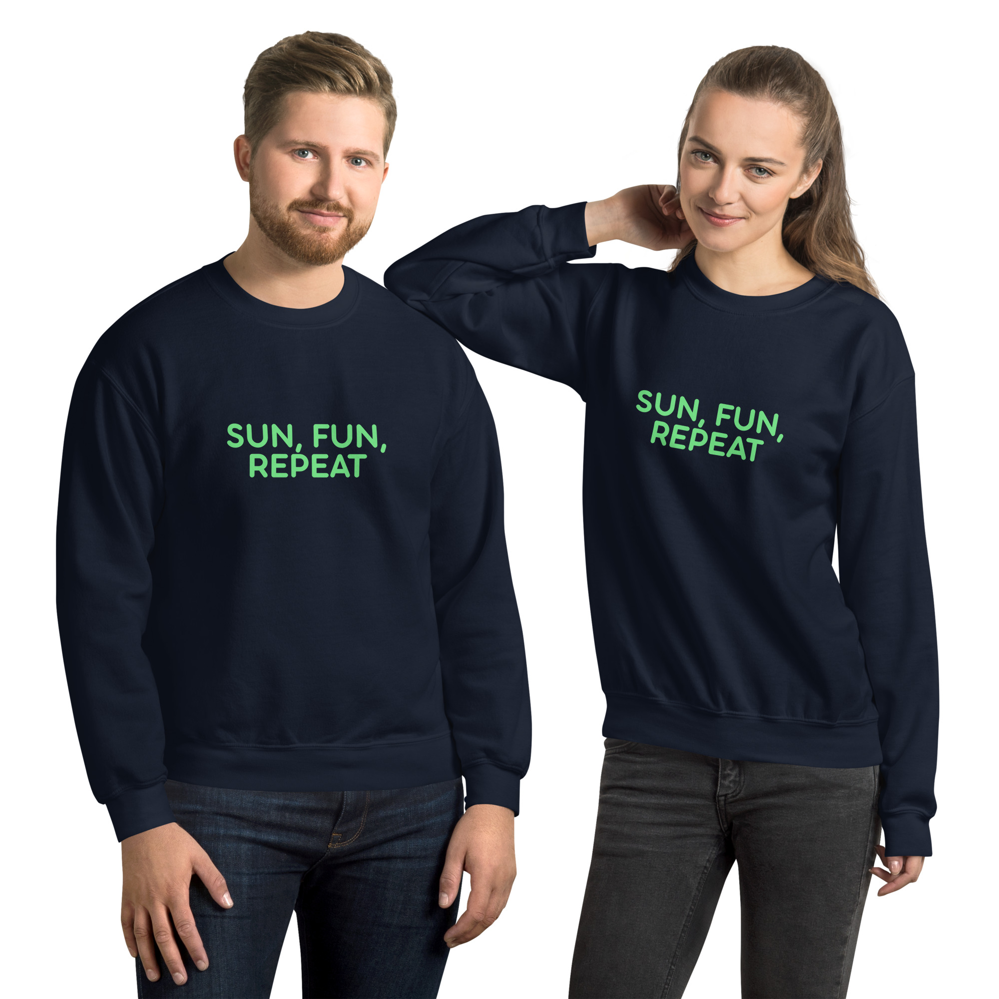 Unisex Sweatshirt "SUN, FUN, REPEAT" - Image 14
