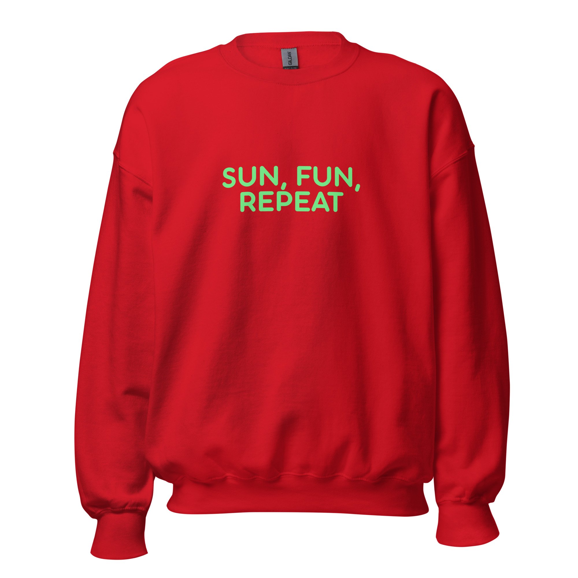 Unisex Sweatshirt "SUN, FUN, REPEAT" - Image 6