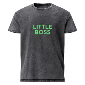Denim T-Shirt "LITTLE BOSS"
