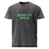 Denim T-Shirt "BORN TO SMILE"