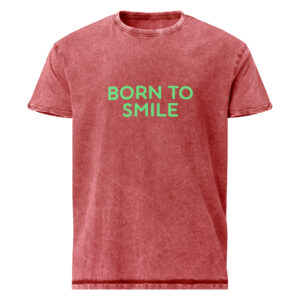 Alternative view of Denim T-Shirt "BORN TO SMILE"