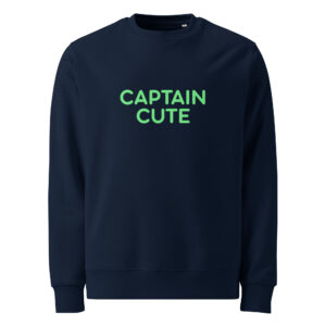 Alternative view of Unisex eco sweatshirt "CAPTAIN CUTE"