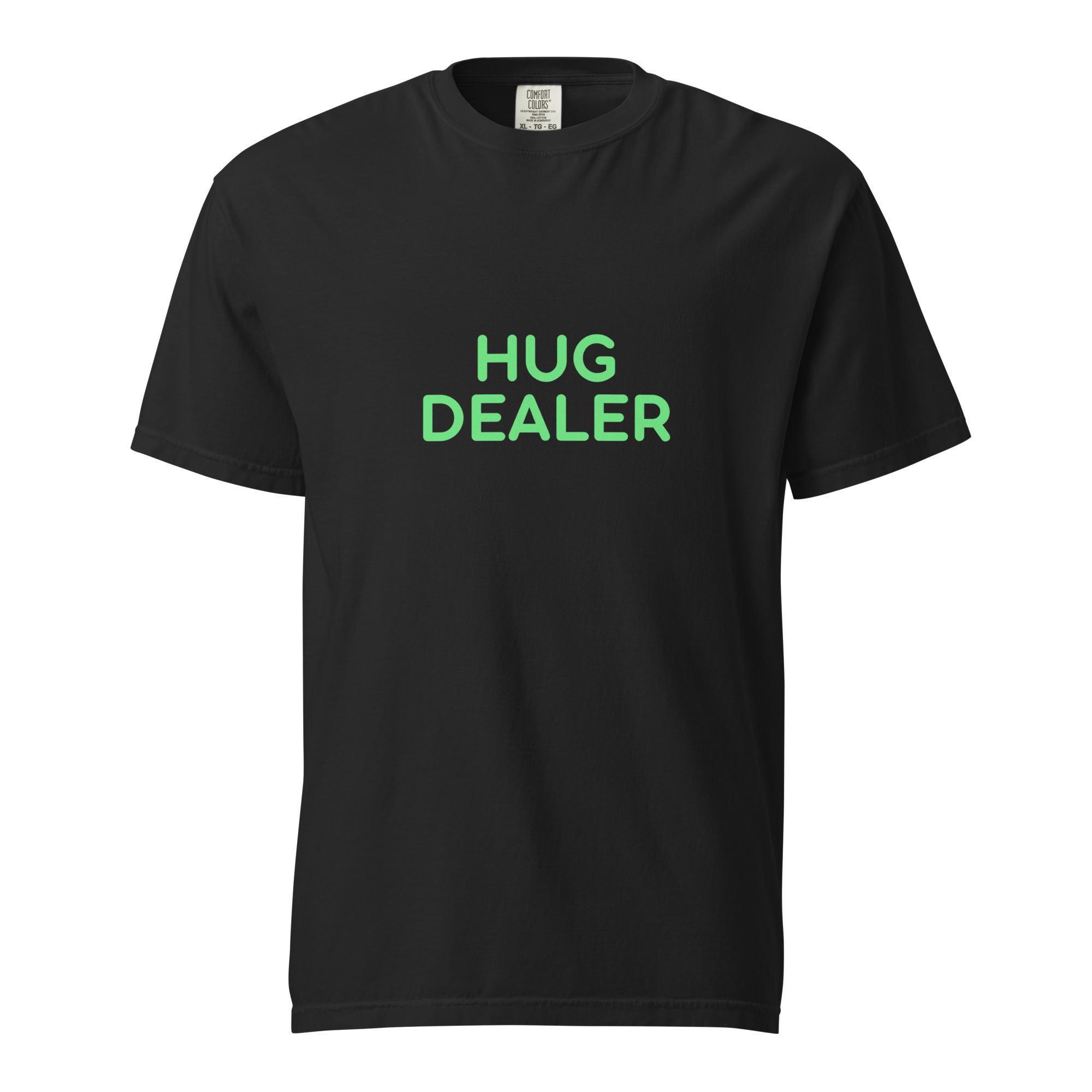 Unisex garment-dyed heavyweight t-shirt "HUG DEALER" - Image 2