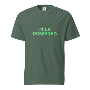 Alternative view of Unisex garment-dyed heavyweight t-shirt "MILK POWERED"