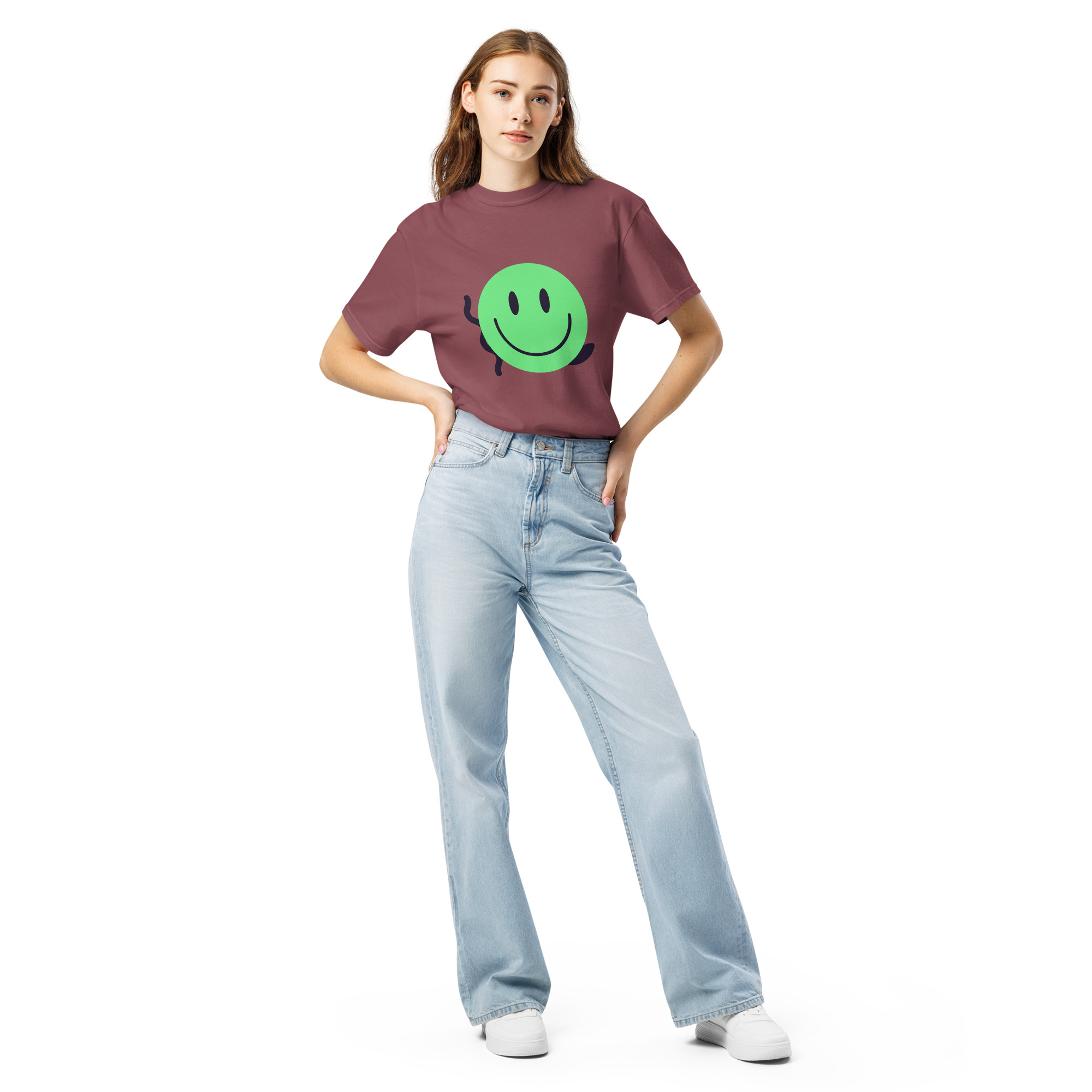 Unisex garment-dyed heavyweight t-shirt "Happy Vibe" - Image 35