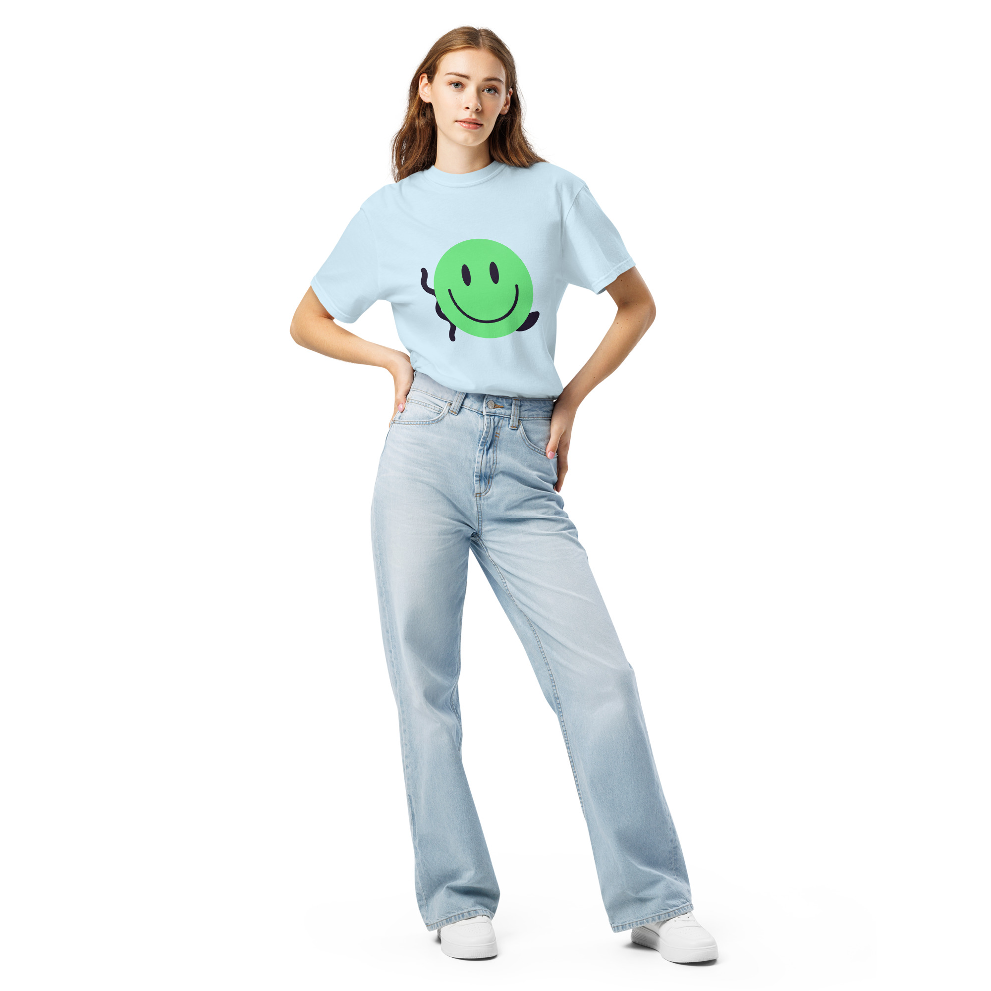 Unisex garment-dyed heavyweight t-shirt "Happy Vibe" - Image 36
