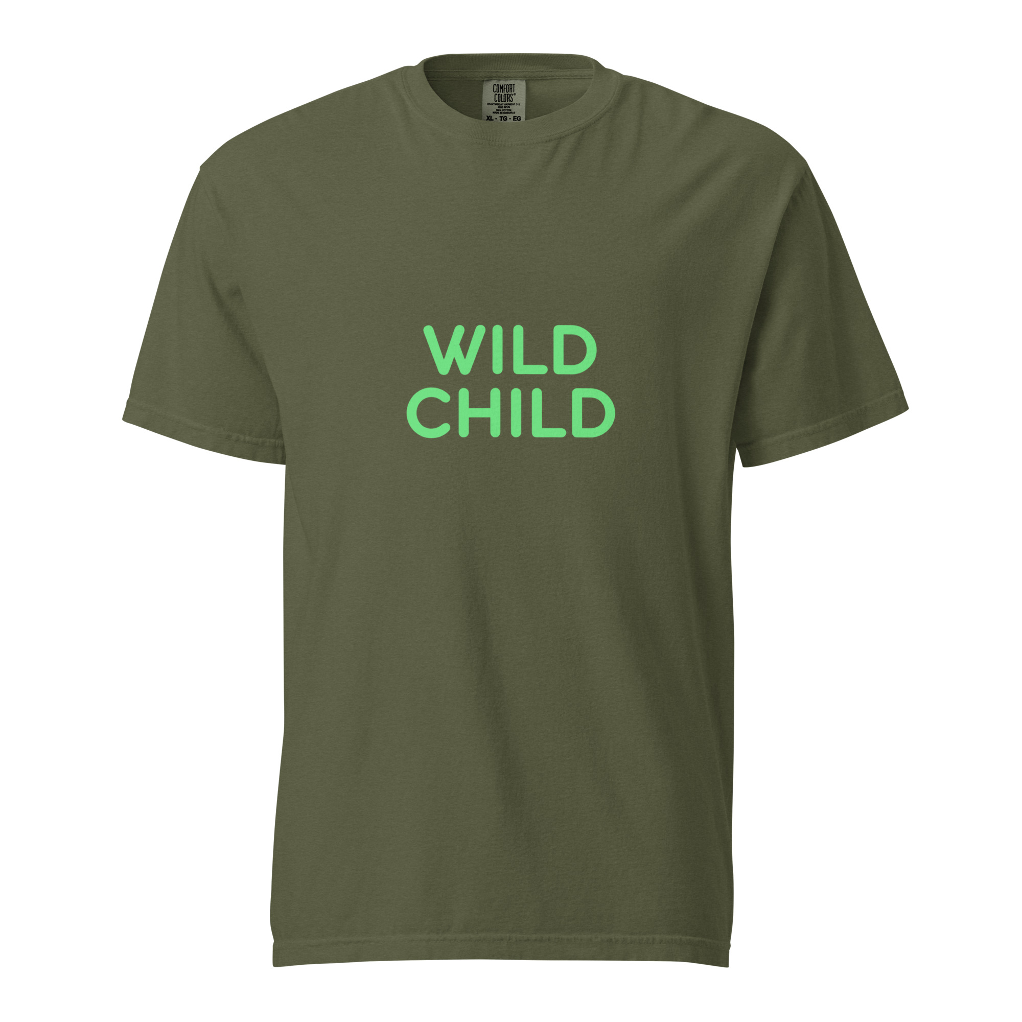 Unisex garment-dyed heavyweight t-shirt "WILD CHILD" - Image 8
