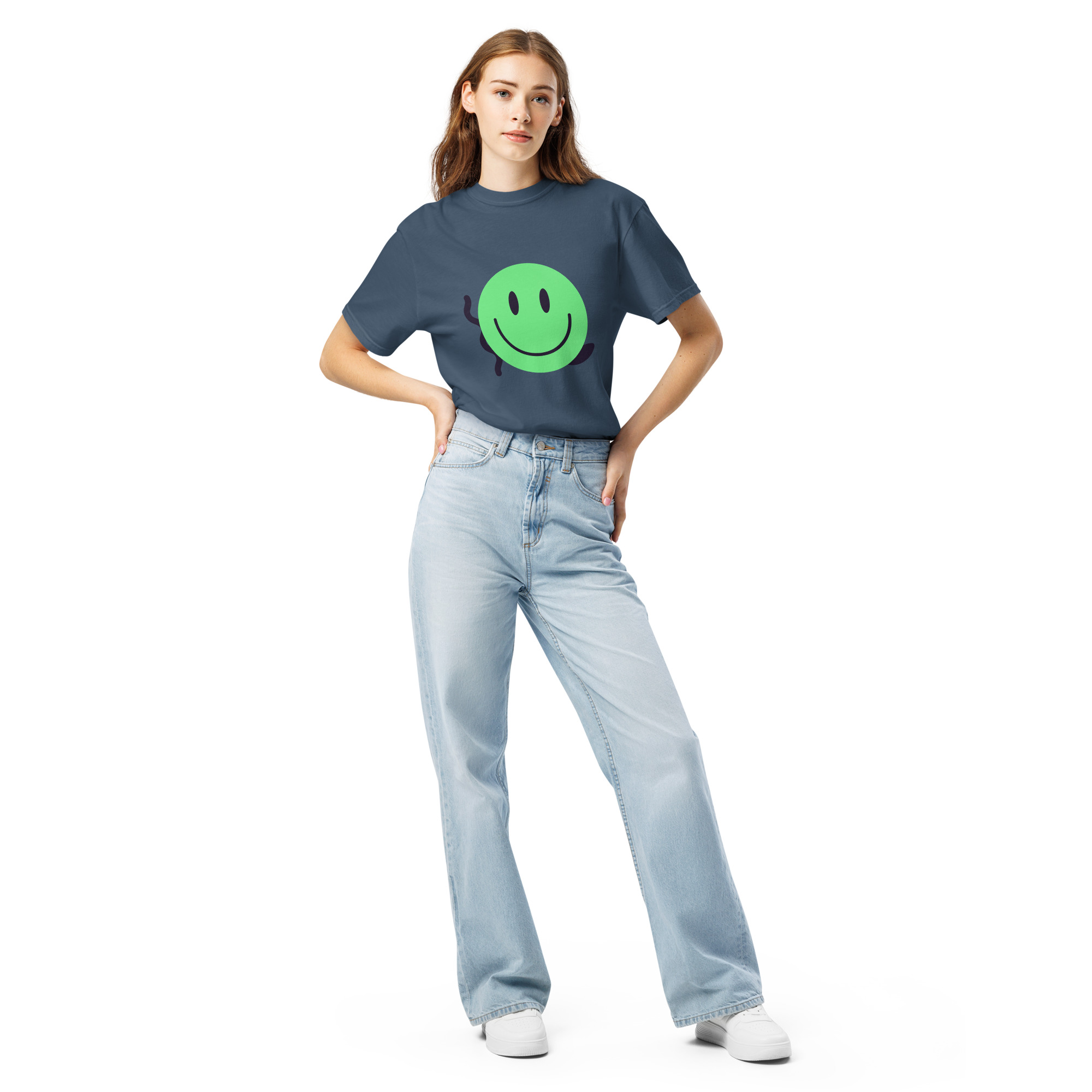 Unisex garment-dyed heavyweight t-shirt "Happy Vibe" - Image 31