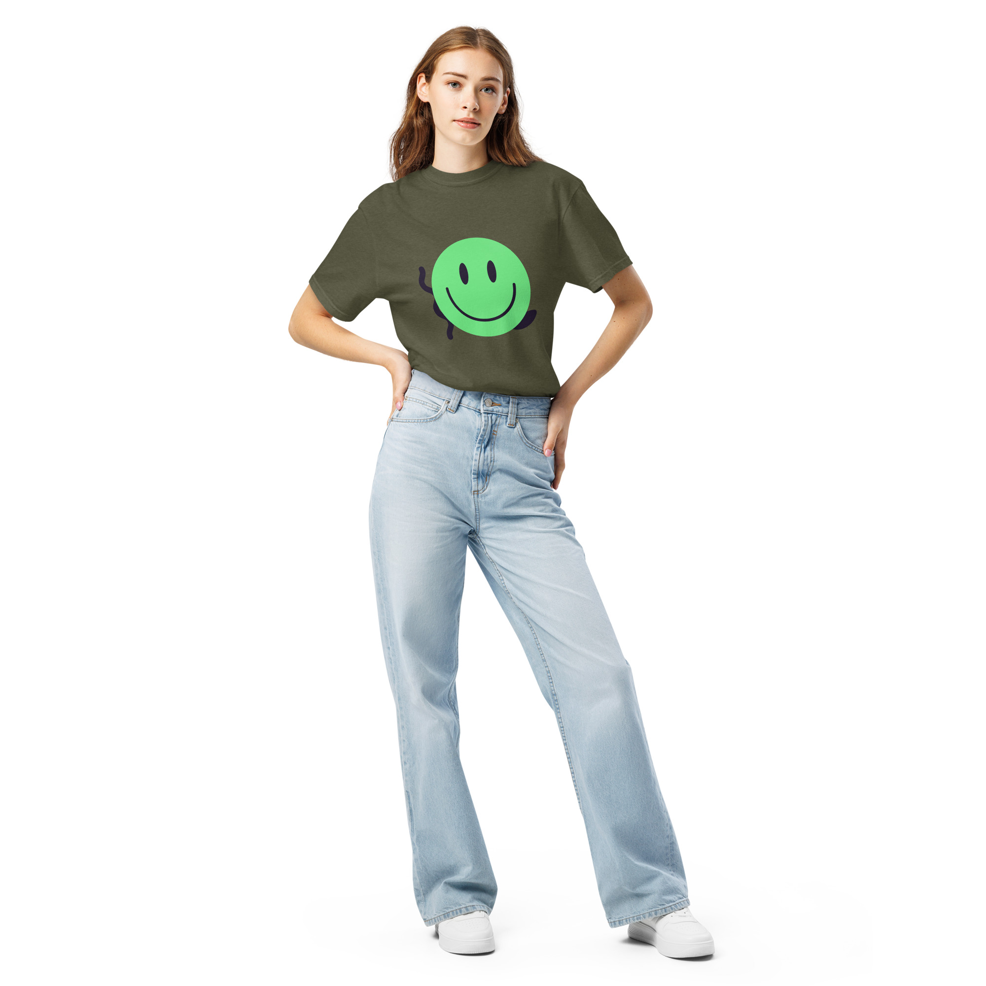 Unisex garment-dyed heavyweight t-shirt "Happy Vibe" - Image 30