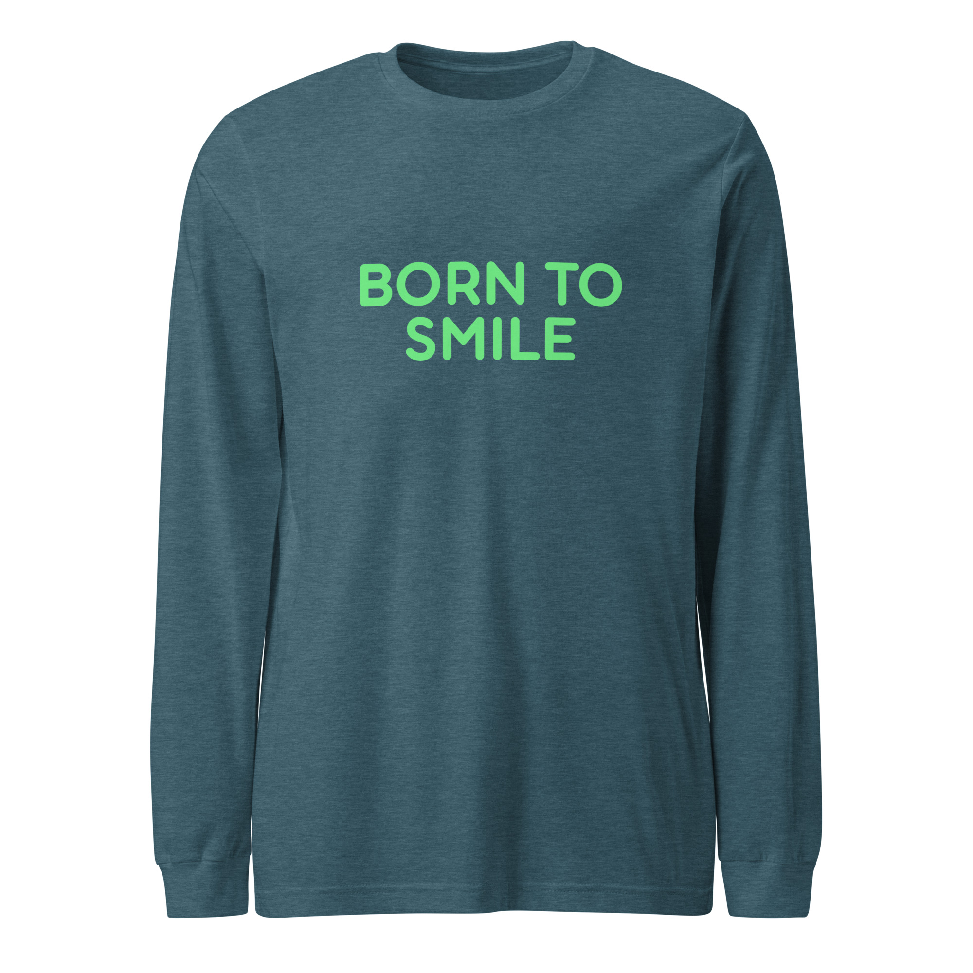 Unisex Long Sleeve Tee "BORN TO SMILE" - Image 10