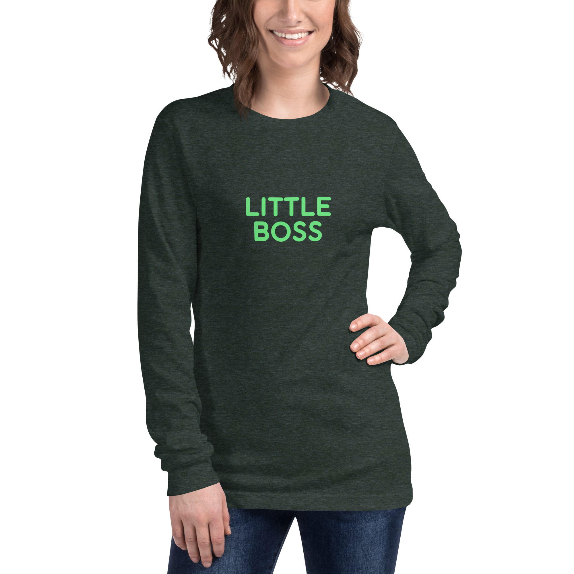 Unisex Long Sleeve Tee "LITTLE BOSS" - Image 32