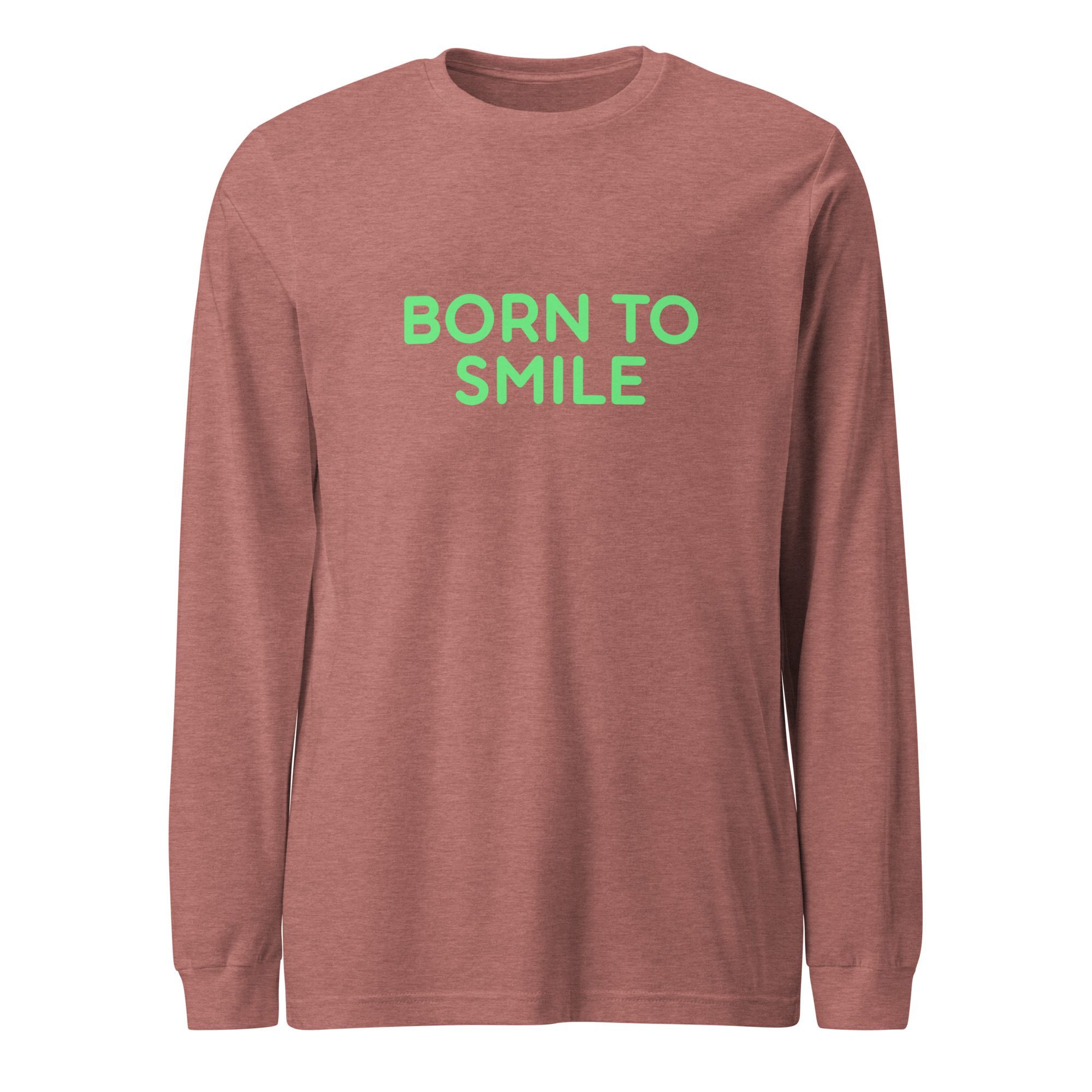 Unisex Long Sleeve Tee "BORN TO SMILE" - Image 12