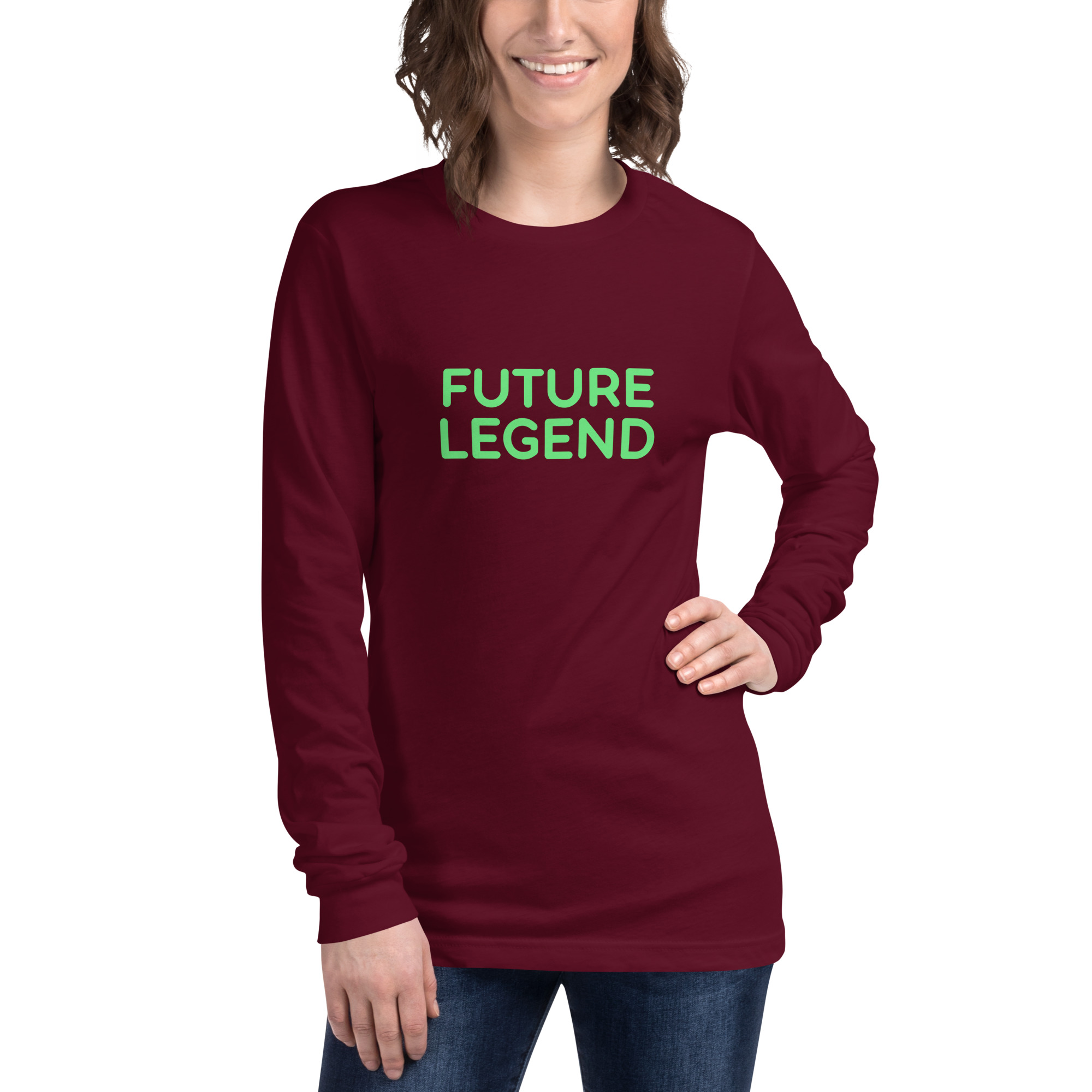 Unisex Long Sleeve Tee "FUTURE LEGEND" - Image 43