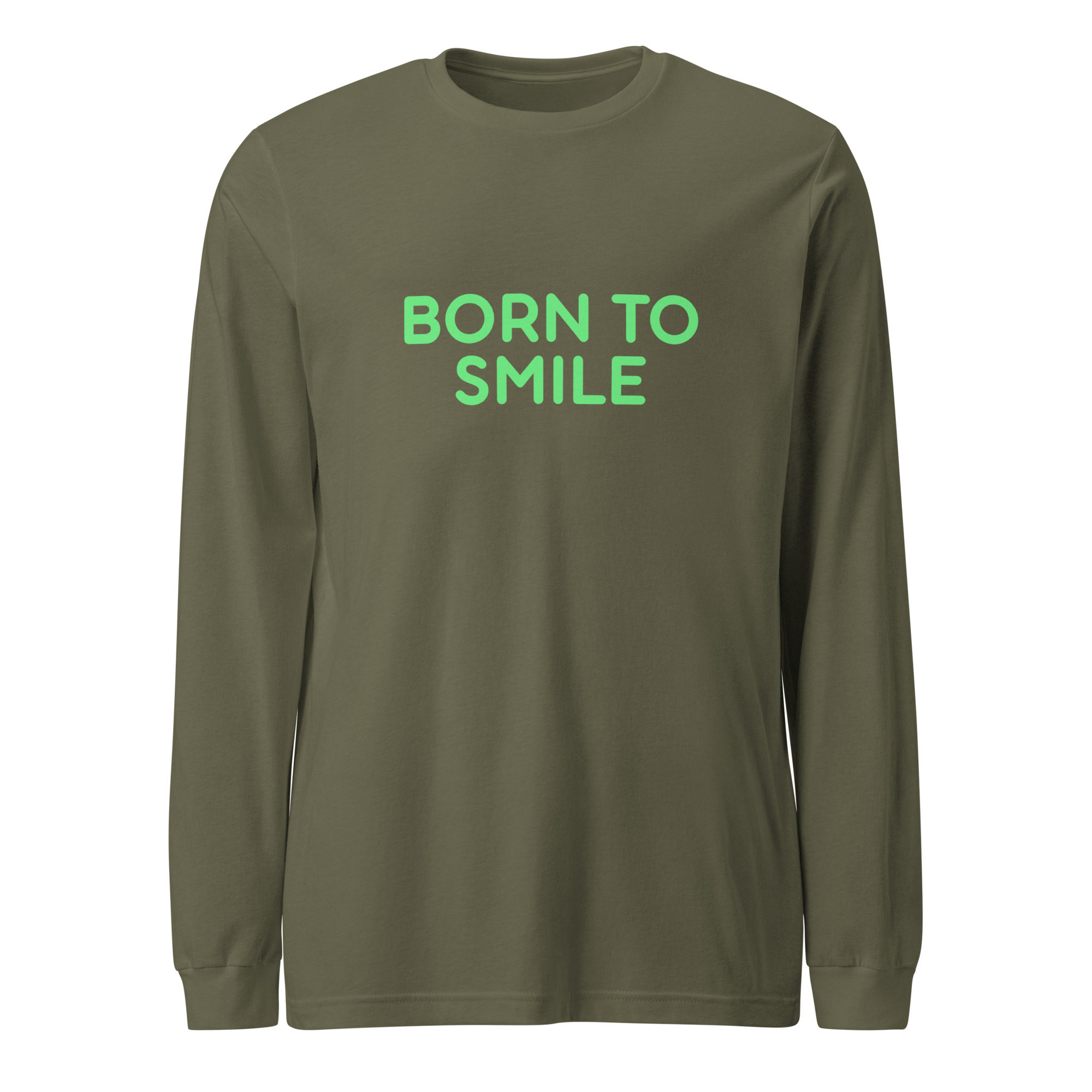 Unisex Long Sleeve Tee "BORN TO SMILE" - Image 11