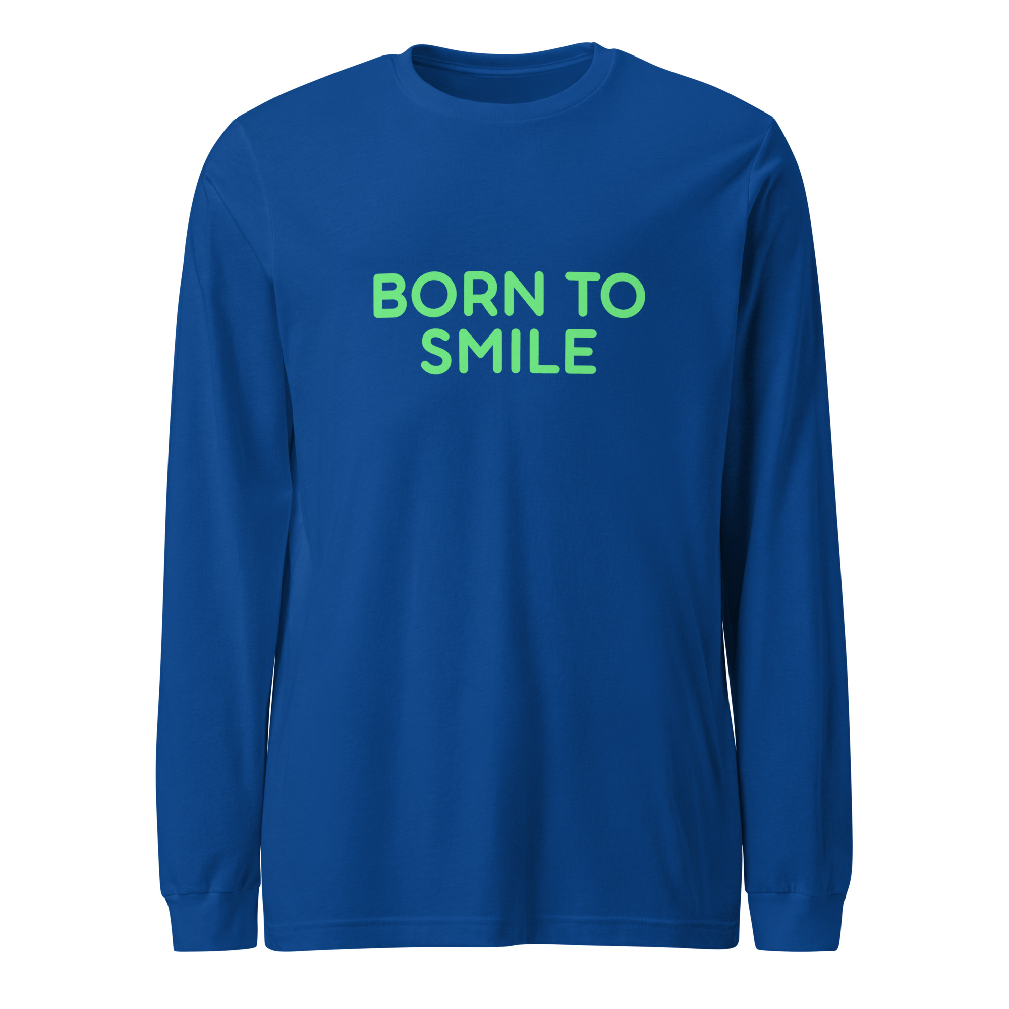 Unisex Long Sleeve Tee "BORN TO SMILE" - Image 8