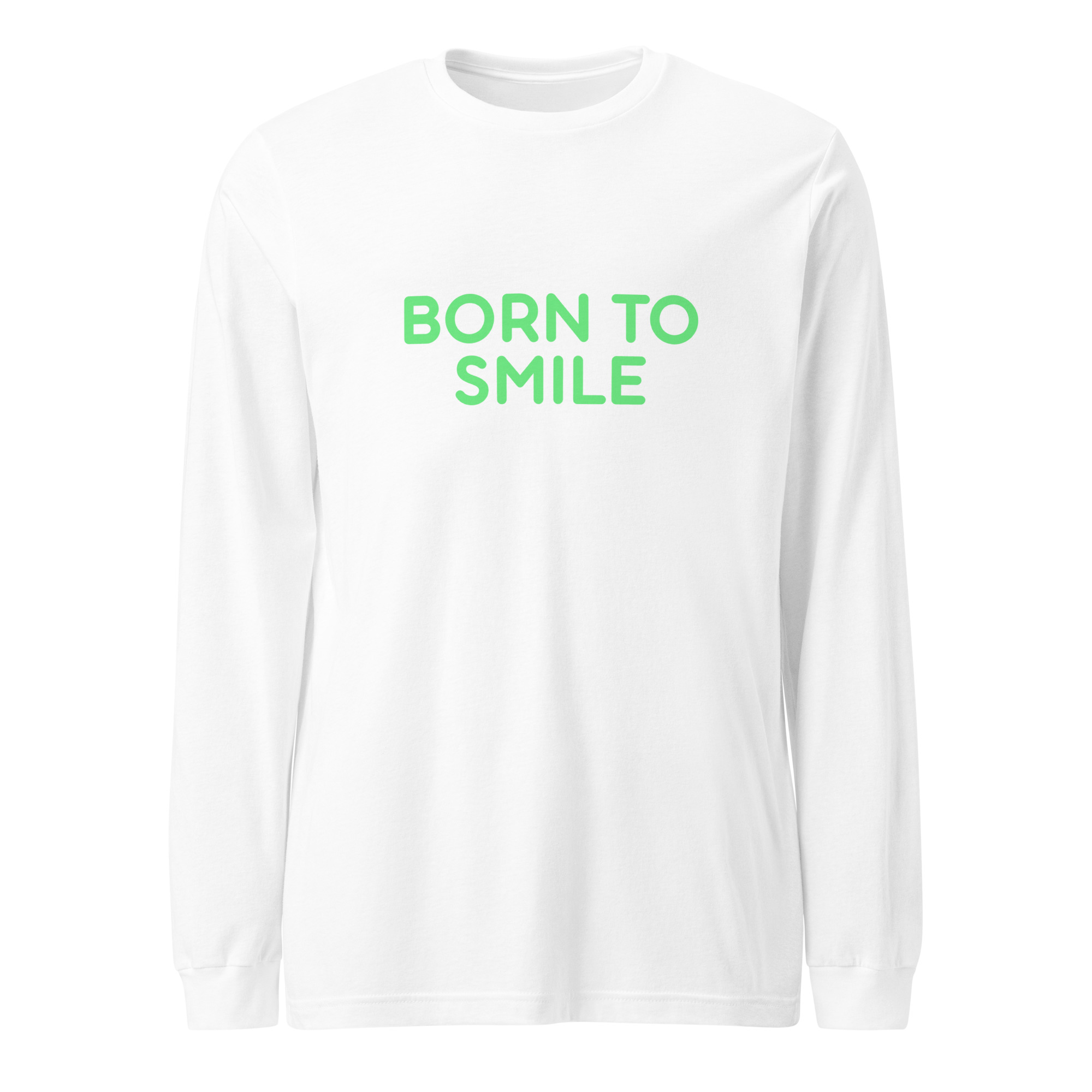 Unisex Long Sleeve Tee "BORN TO SMILE" - Image 13