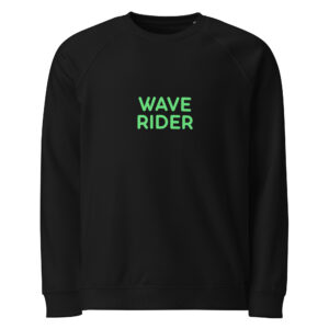 Unisex organic raglan sweatshirt "WAVE RIDER"
