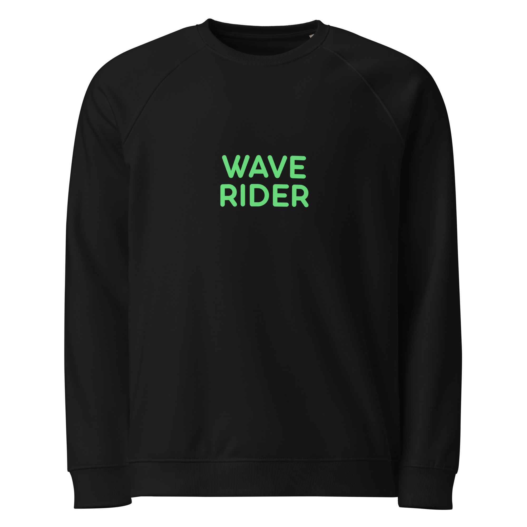 Unisex organic raglan sweatshirt "WAVE RIDER"