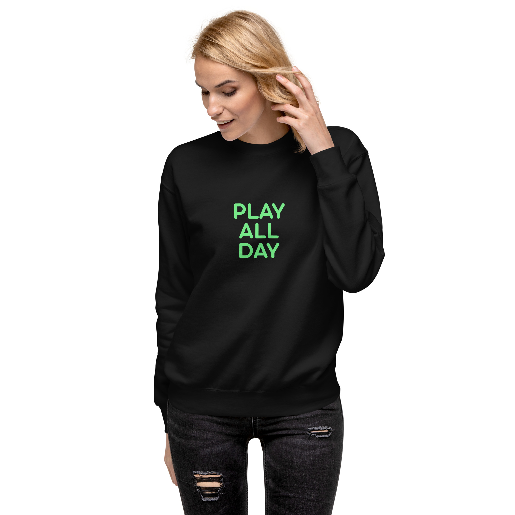 Unisex Premium Sweatshirt "PLAY ALL DAY" - Image 25