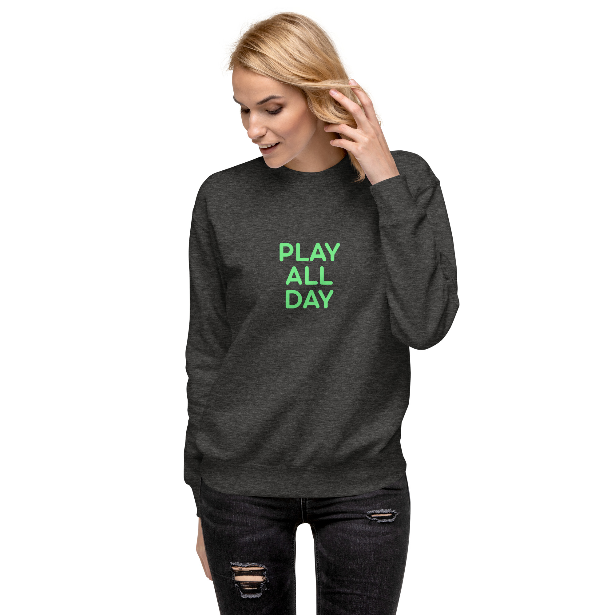 Unisex Premium Sweatshirt "PLAY ALL DAY" - Image 28