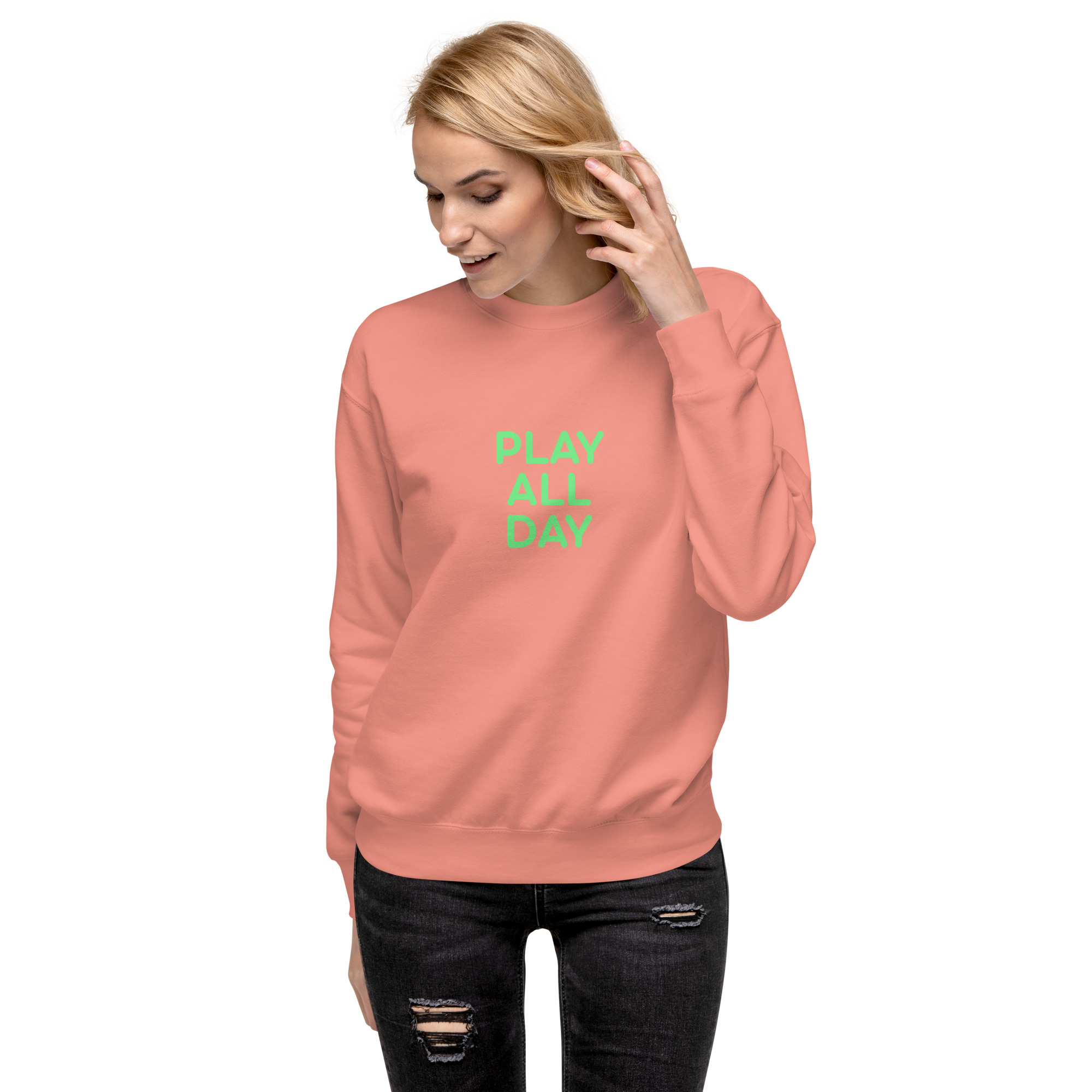 Unisex Premium Sweatshirt "PLAY ALL DAY" - Image 34