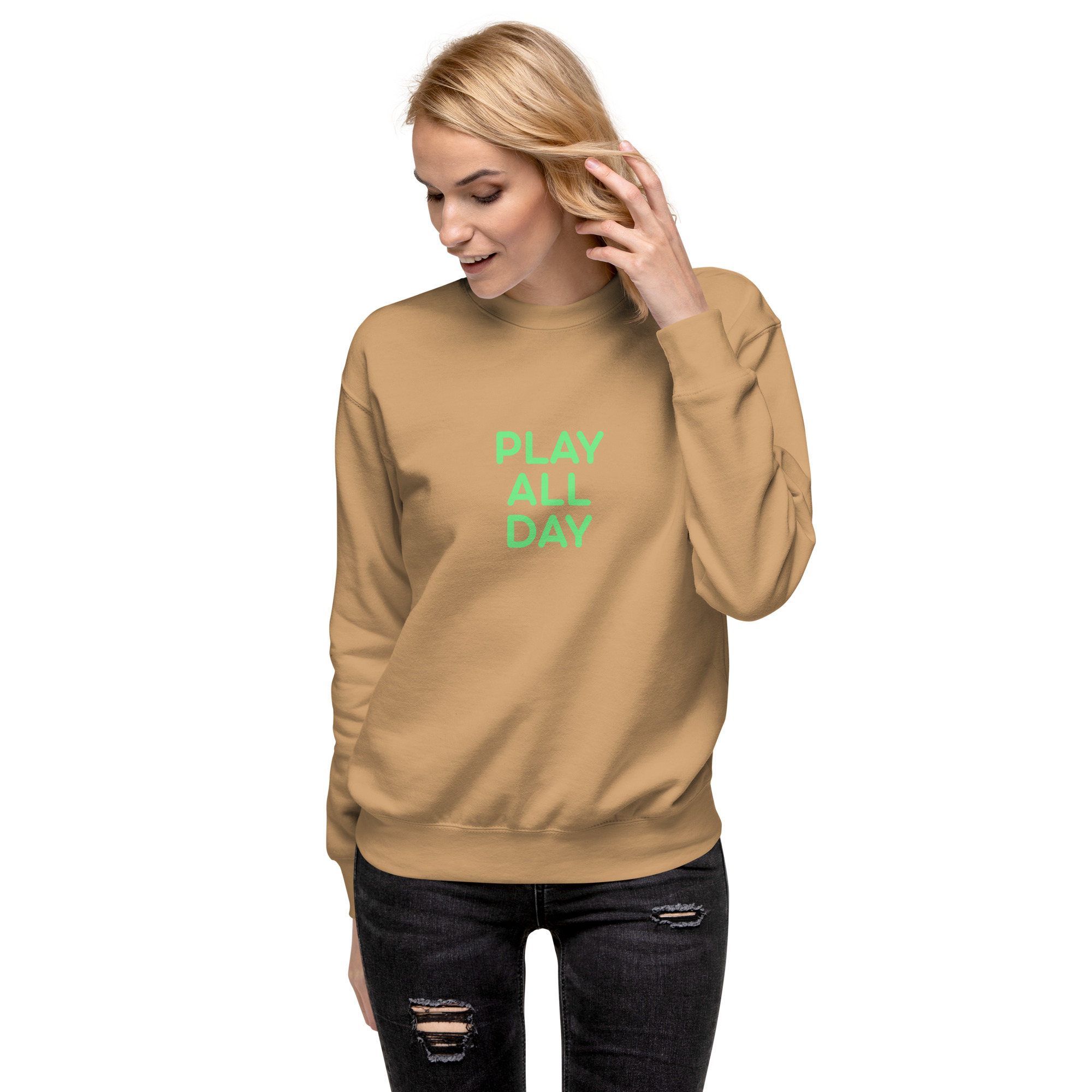 Unisex Premium Sweatshirt "PLAY ALL DAY" - Image 35