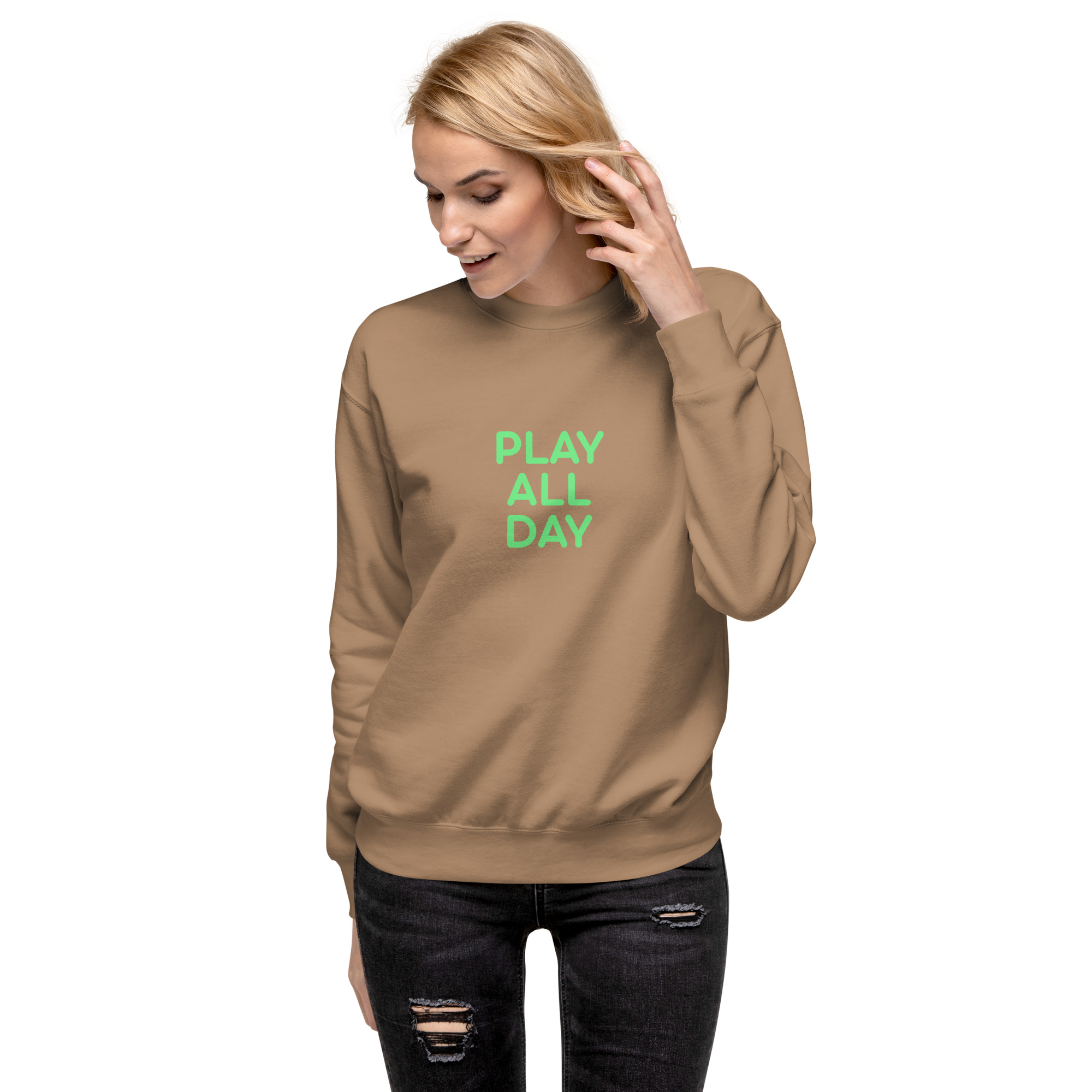 Unisex Premium Sweatshirt "PLAY ALL DAY" - Image 33