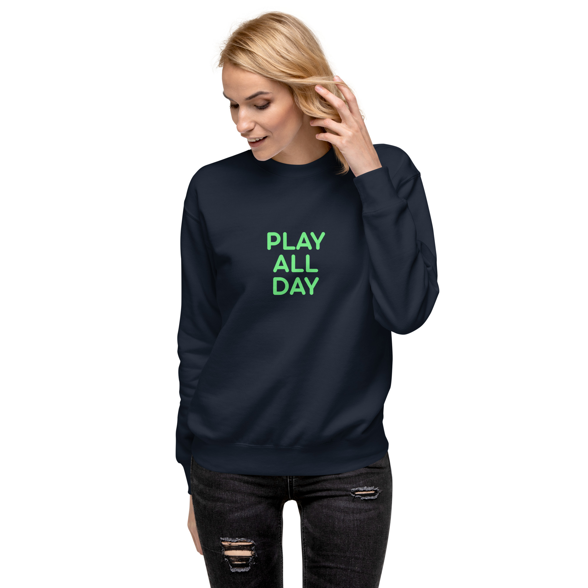Unisex Premium Sweatshirt "PLAY ALL DAY" - Image 26
