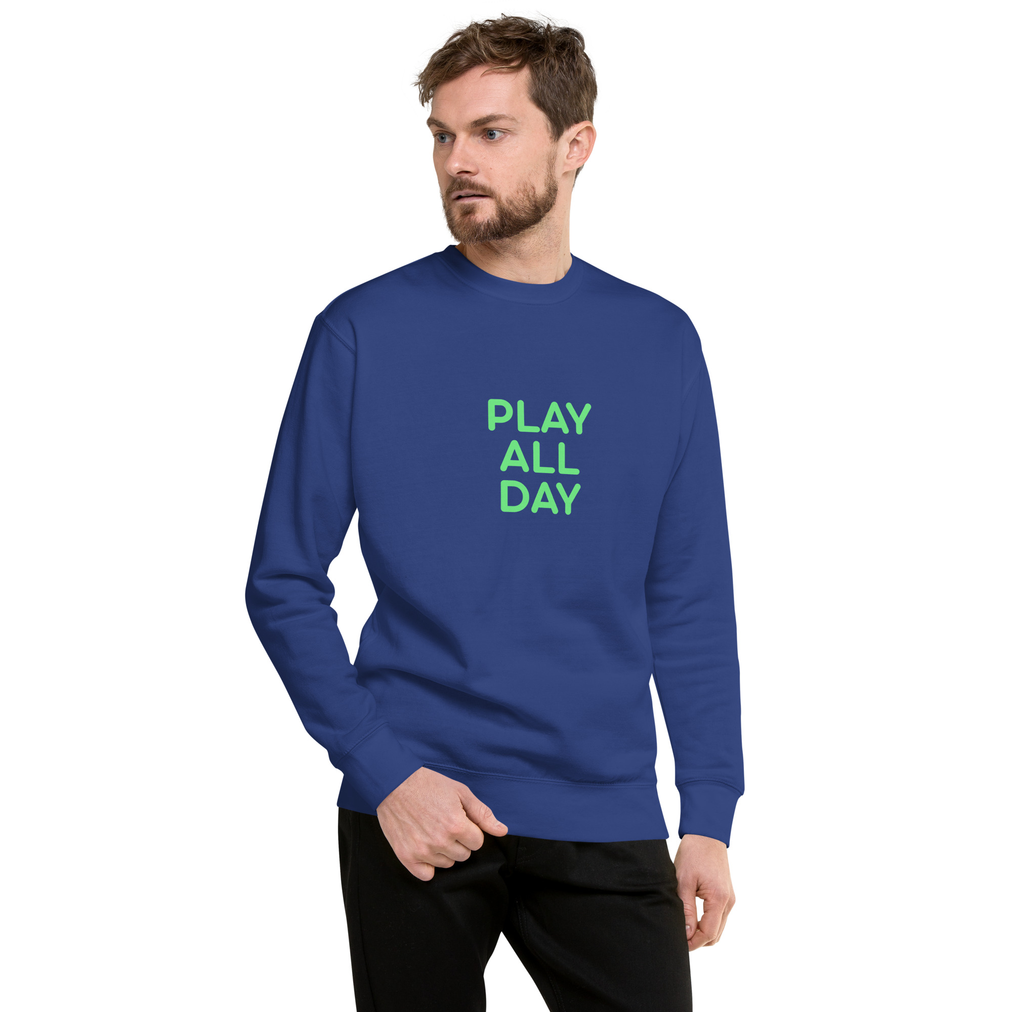 Unisex Premium Sweatshirt "PLAY ALL DAY" - Image 17