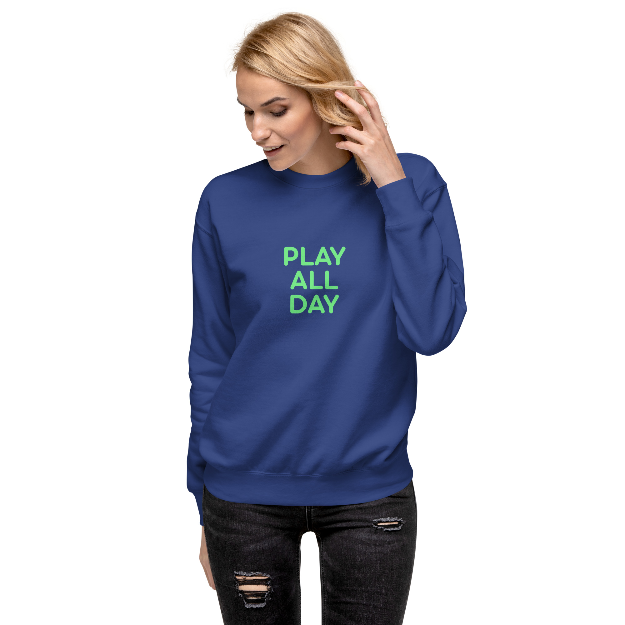 Unisex Premium Sweatshirt "PLAY ALL DAY" - Image 29