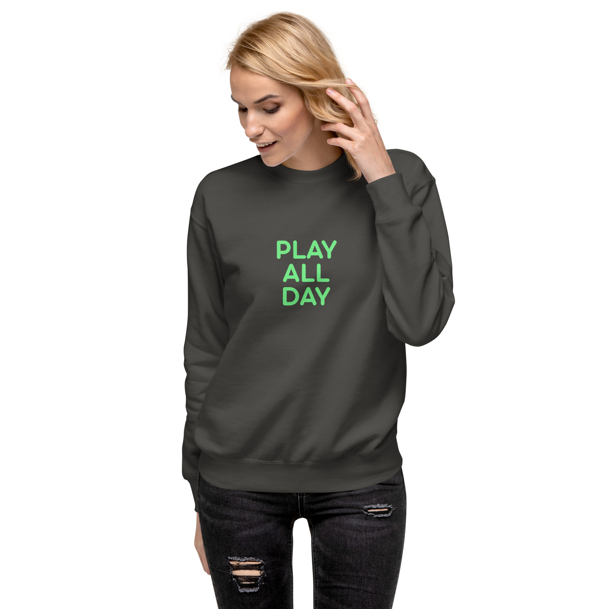 Unisex Premium Sweatshirt "PLAY ALL DAY" - Image 30