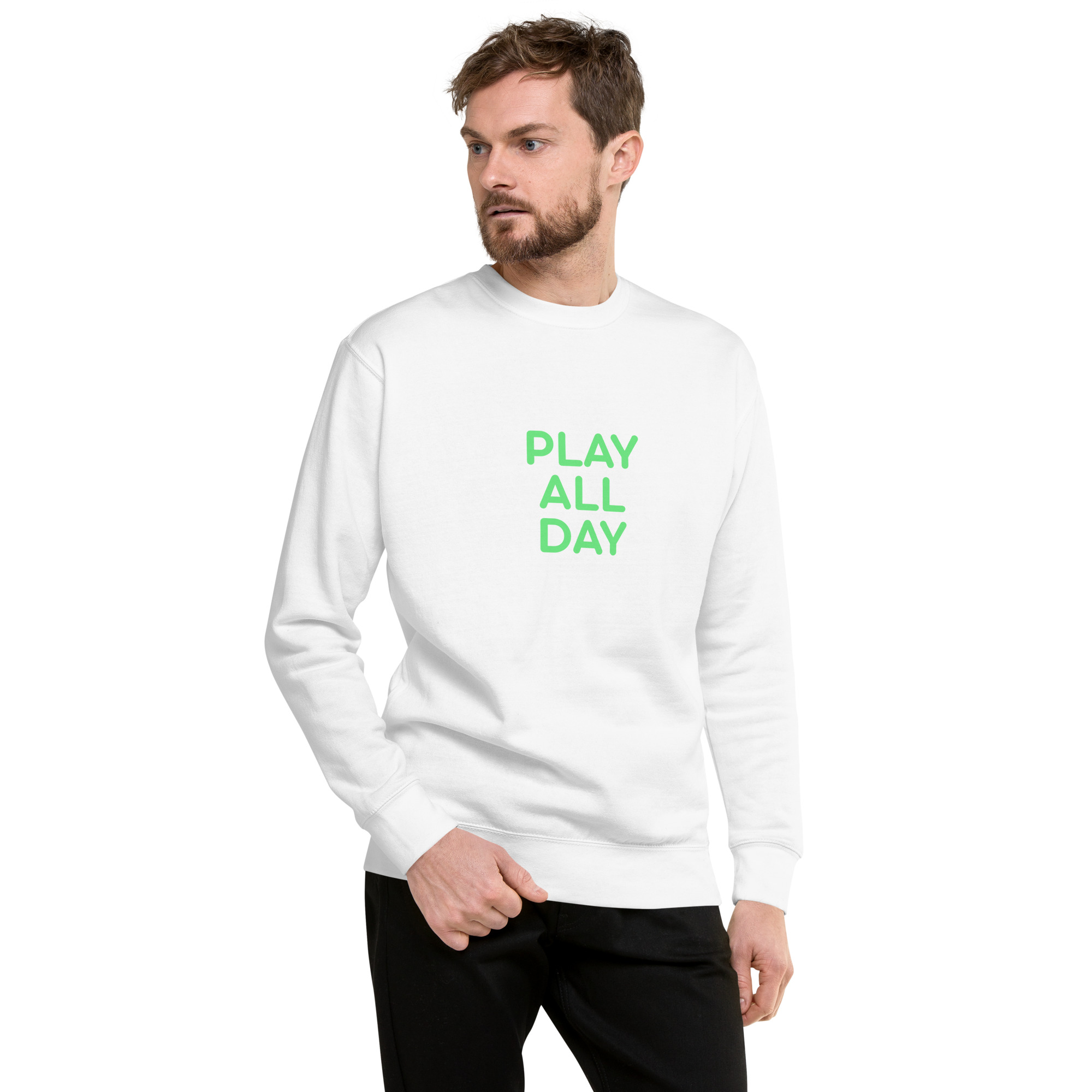 Unisex Premium Sweatshirt "PLAY ALL DAY" - Image 24