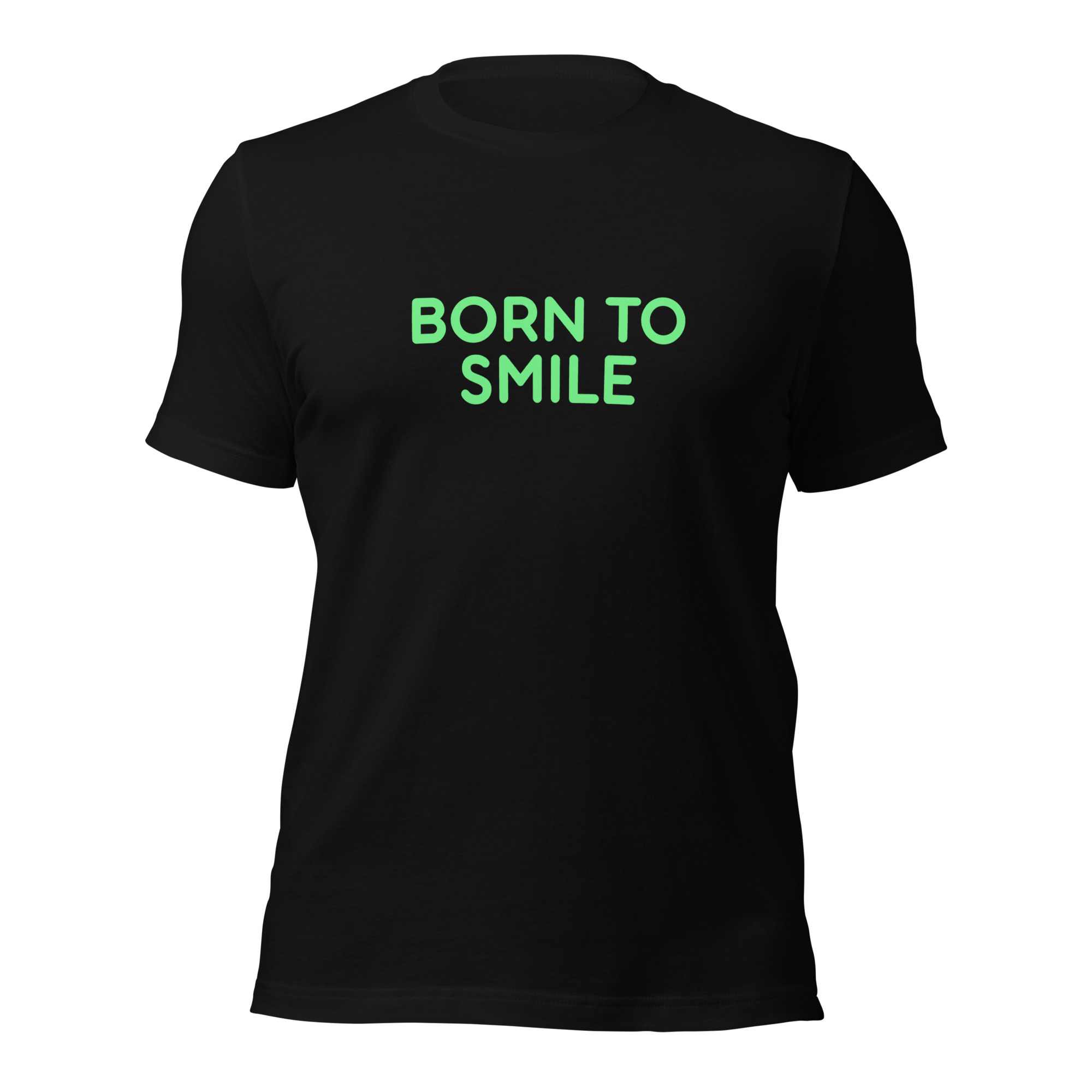 Unisex staple eco t-shirt "BORN TO SMILE" - Image 4