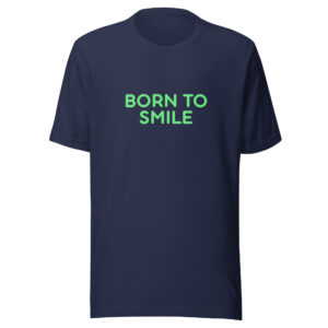 Alternative view of Unisex staple eco t-shirt "BORN TO SMILE"