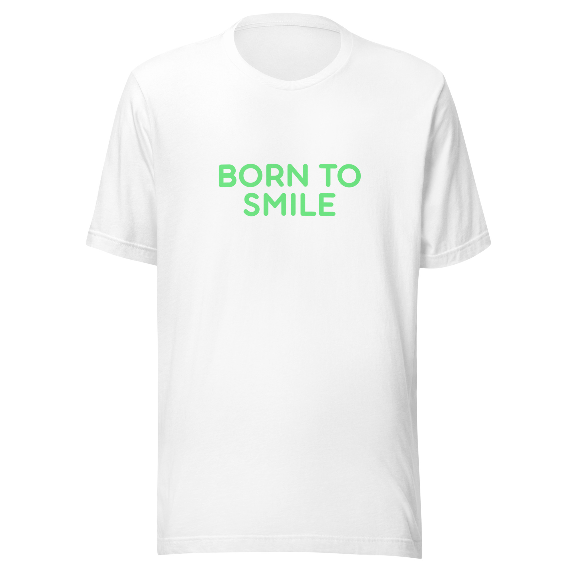 Unisex staple eco t-shirt "BORN TO SMILE" - Image 3